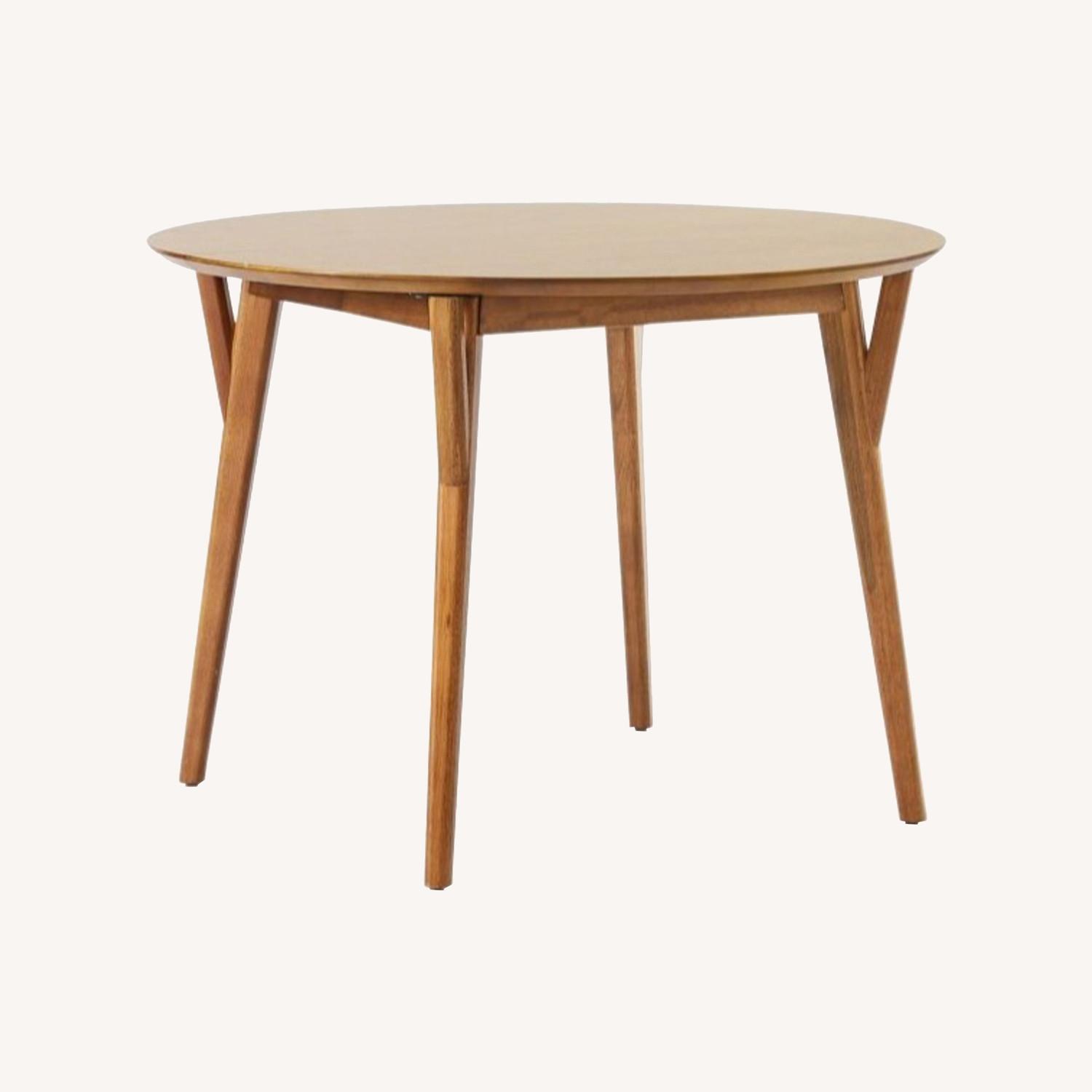 West Elm Rounded Expandable Dining Table 42"–60" - image-0