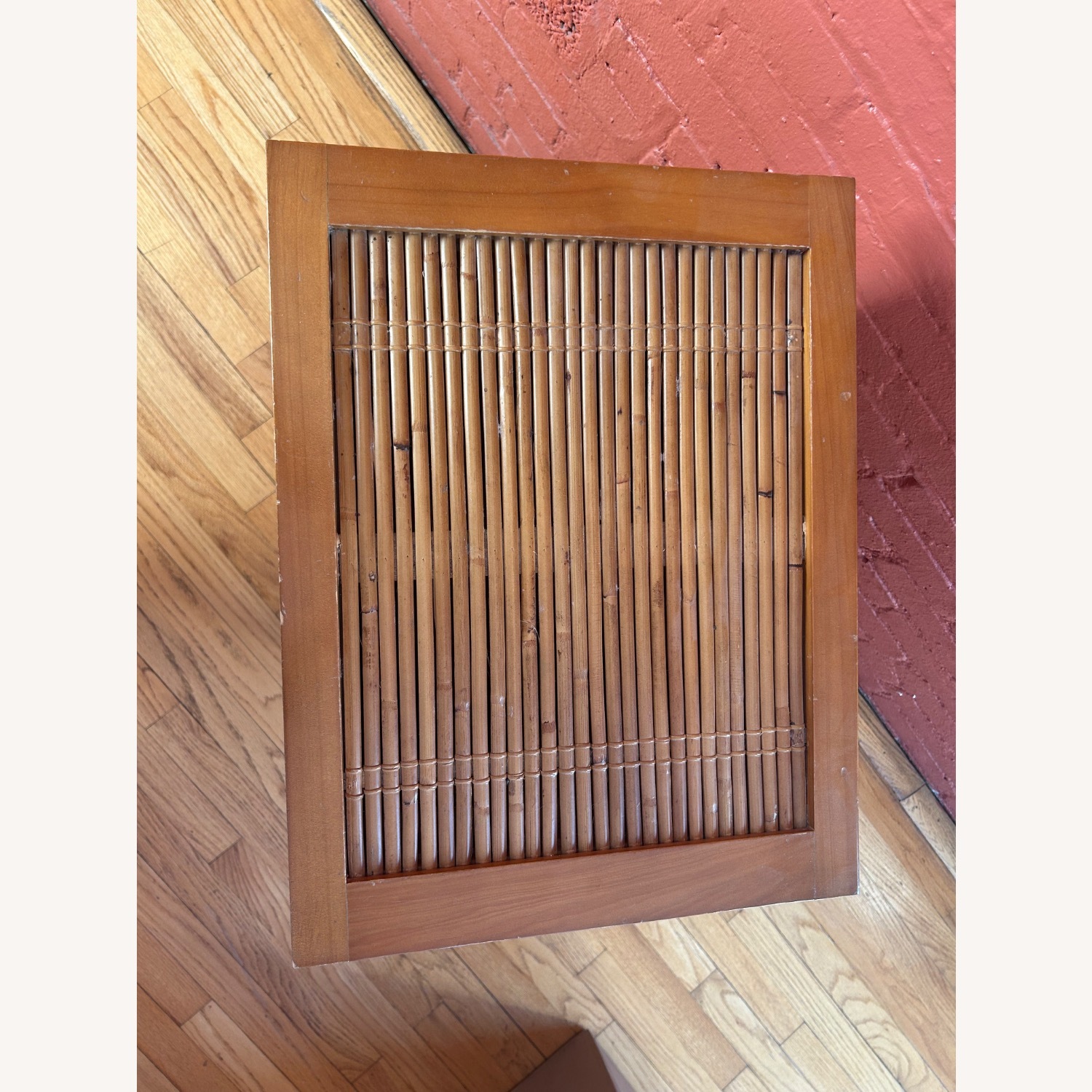 Pier 1 Imports Bamboo Wood Nightstand Drawers - image-2