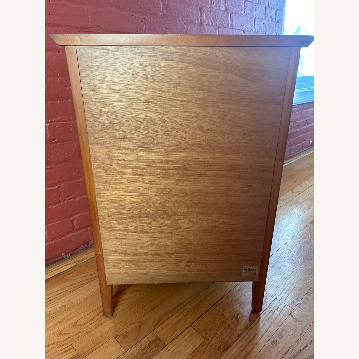 Pier 1 Imports Bamboo Wood Nightstand Drawers - image-4
