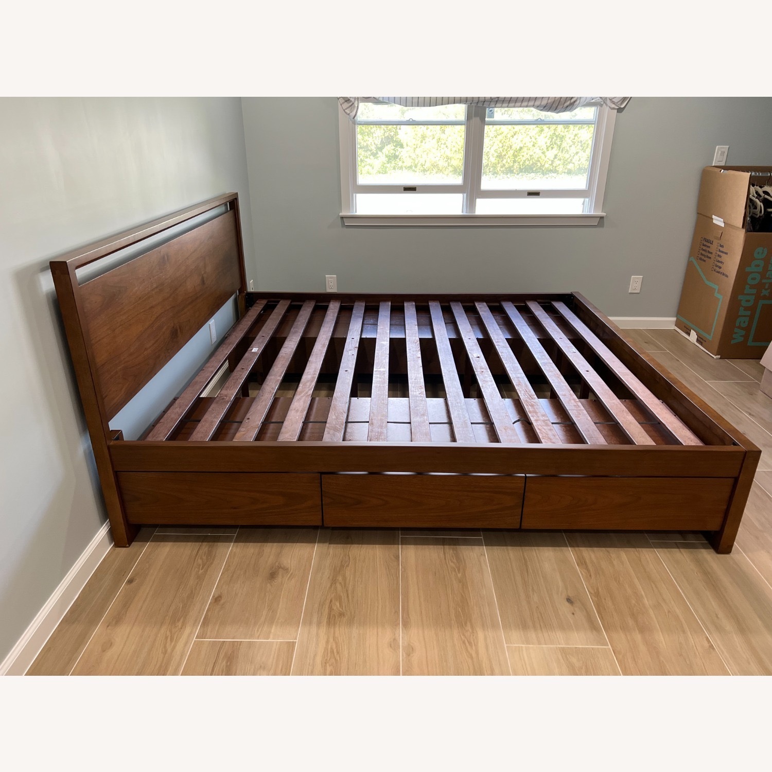 Raymour & Flanigan Aversa Queen Bedframe - image-1