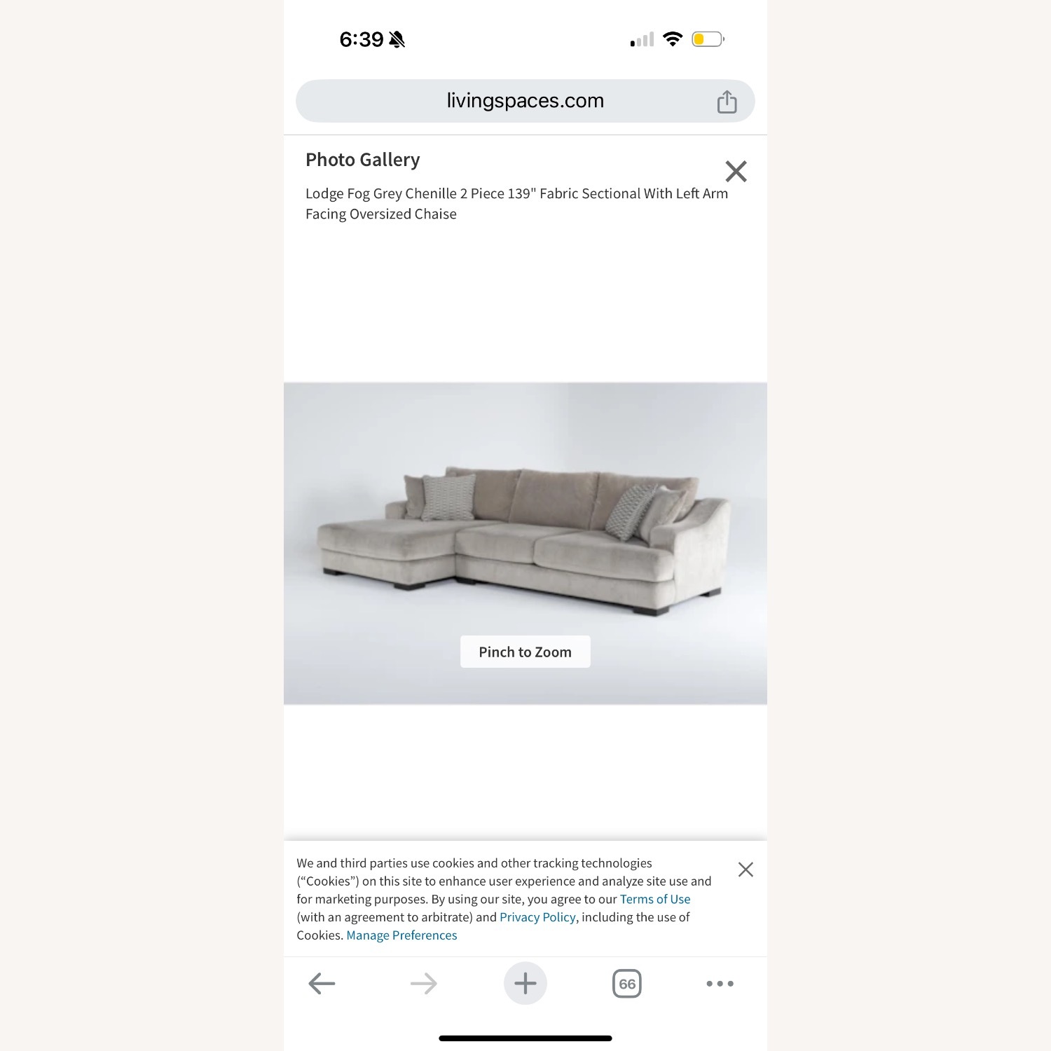 Living Spaces Lodge Sectional  - image-5