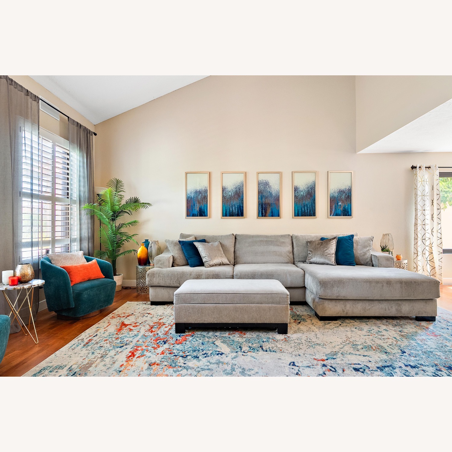 Living Spaces Lodge Sectional  - image-1