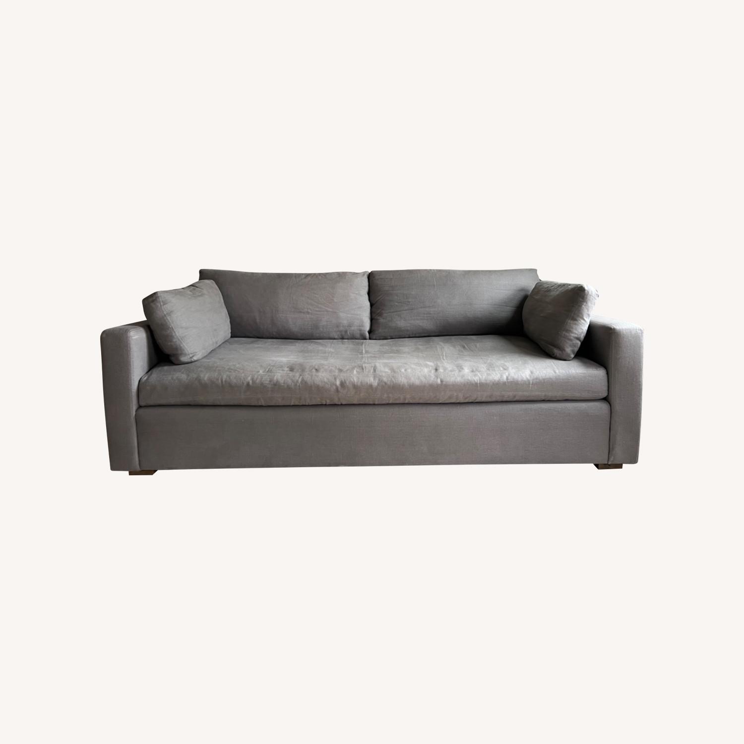 HD Buttercup Tiburon Linen and Down Sofa - AptDeco