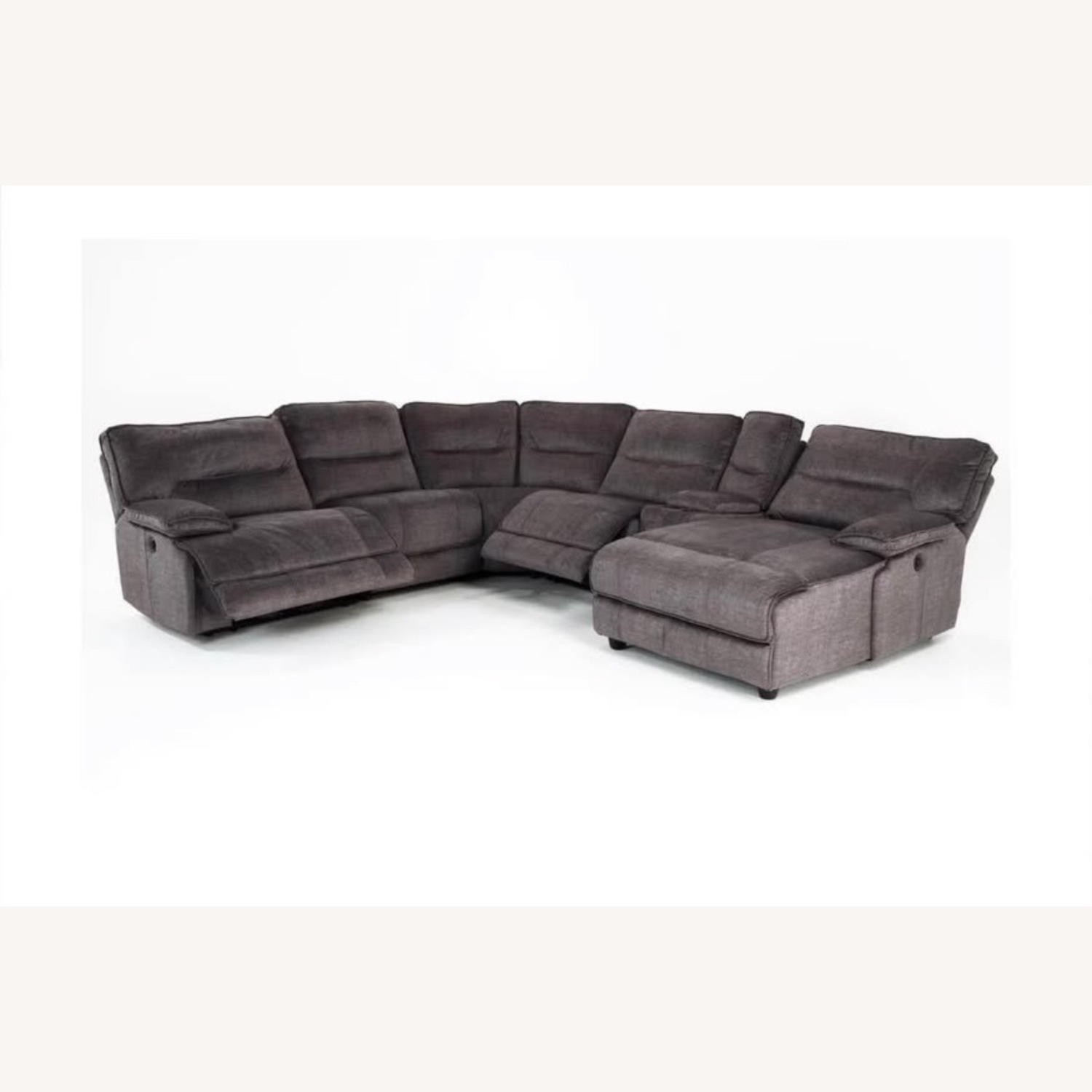 Bob's Discount Furniture Pacifica Gray 130” Sectional - image-2