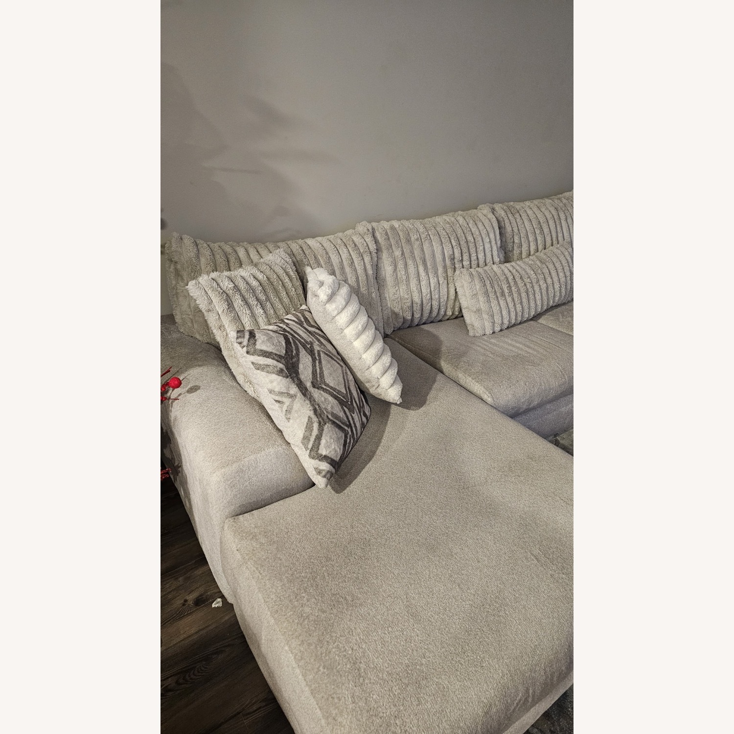 Rooms To Go Modern Grey Sectional Couch   - image-4