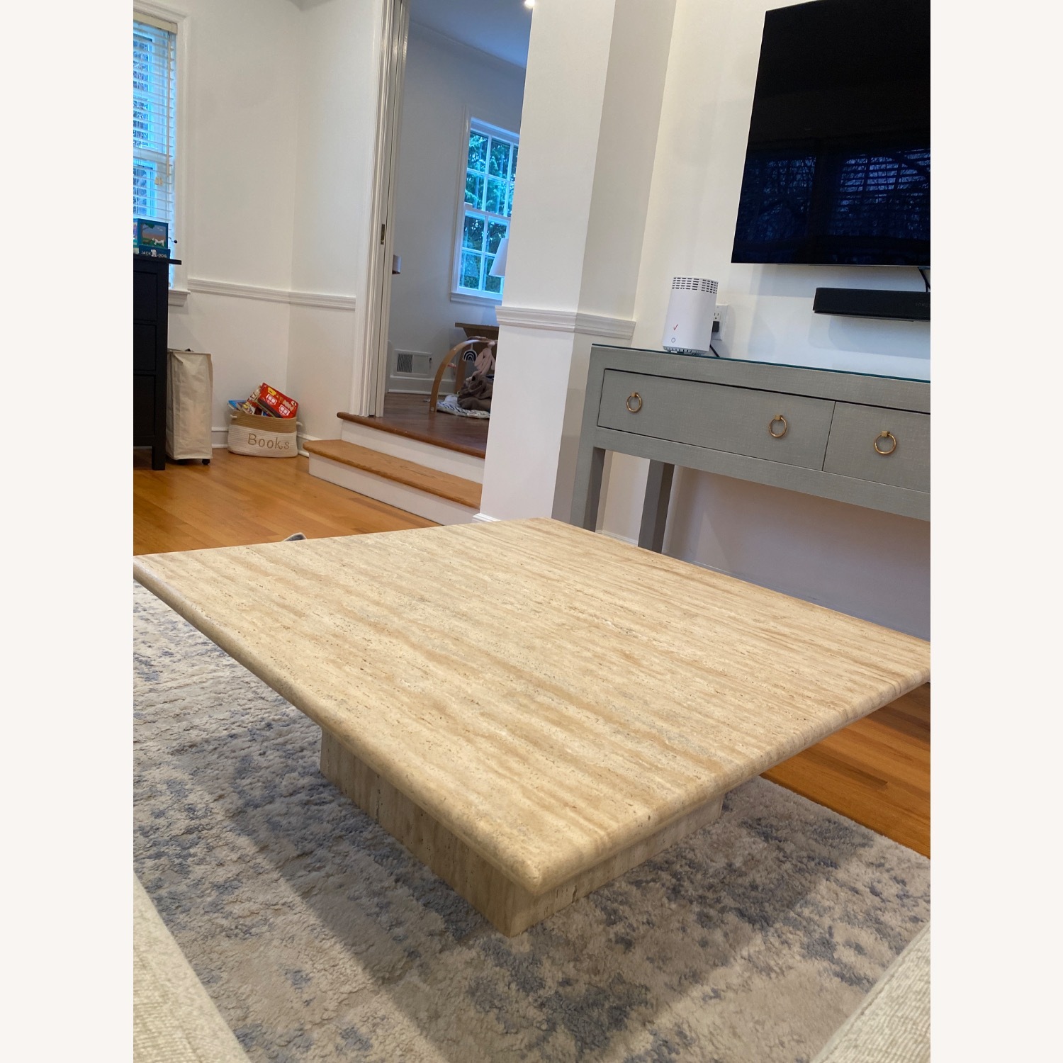 McGee & Co Travertine Coffee Table - image-1
