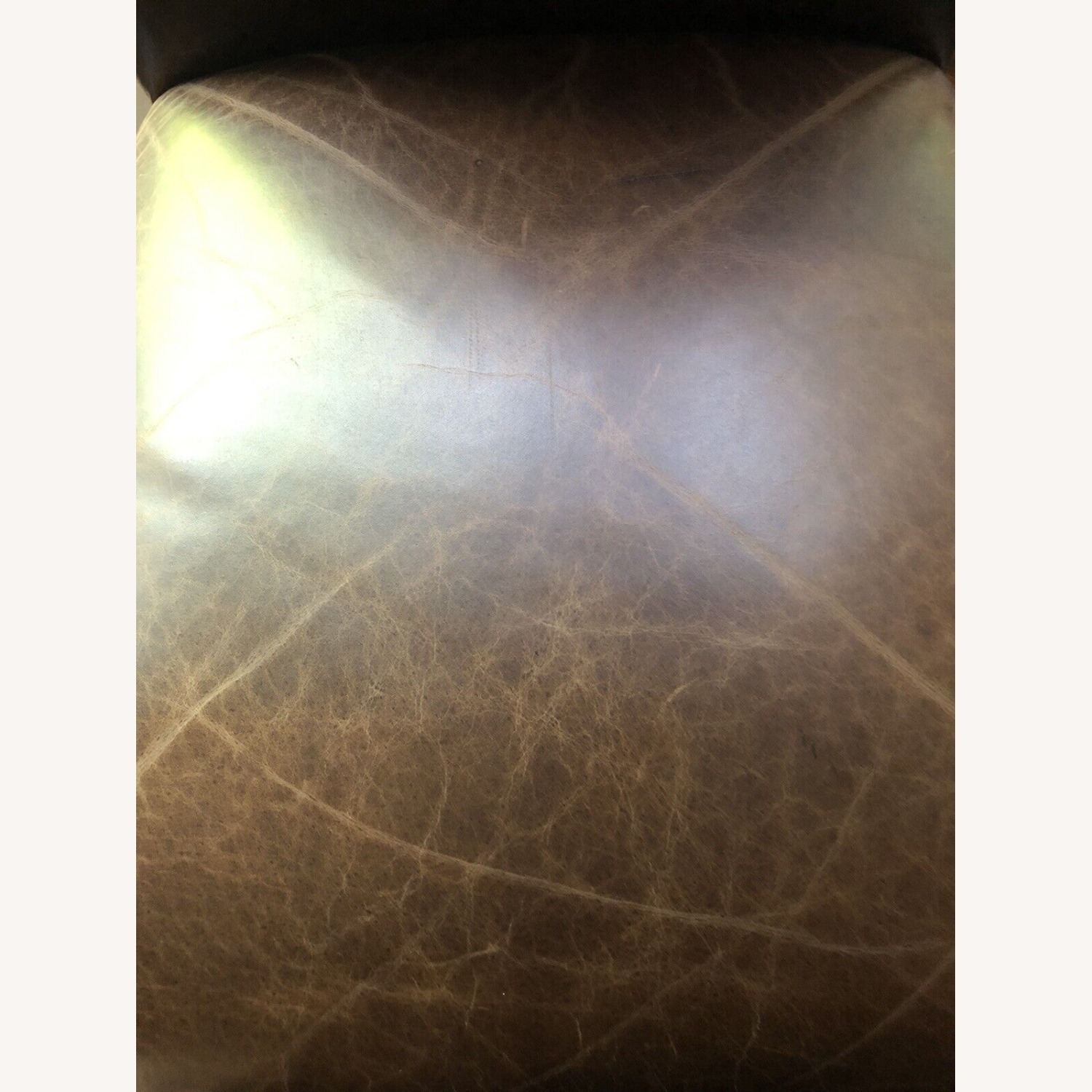 2 Restoration Hardware Hudson Parsons Italian Leather Stools - image-6