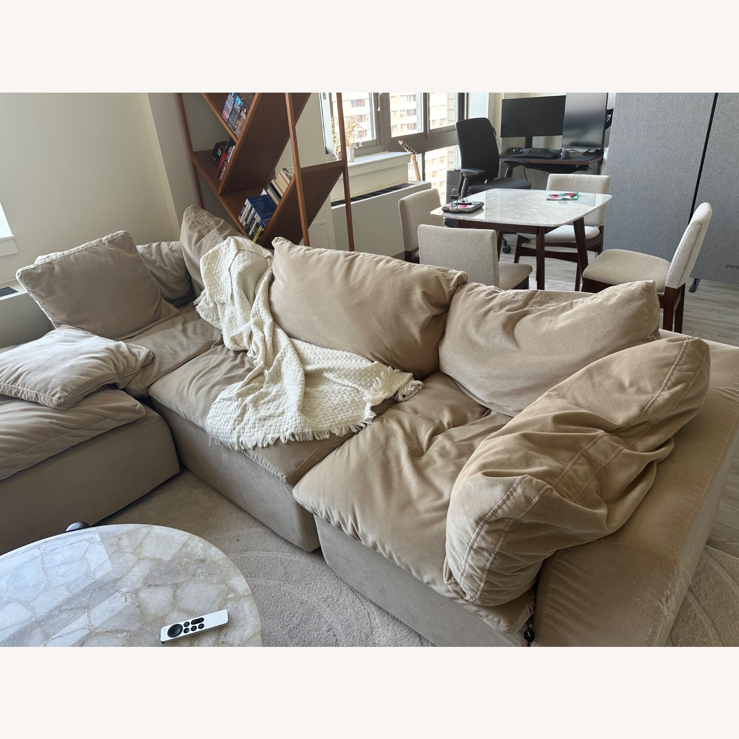 Joybird Bryant Petite in Banks Oatmeal Sectional - image-1