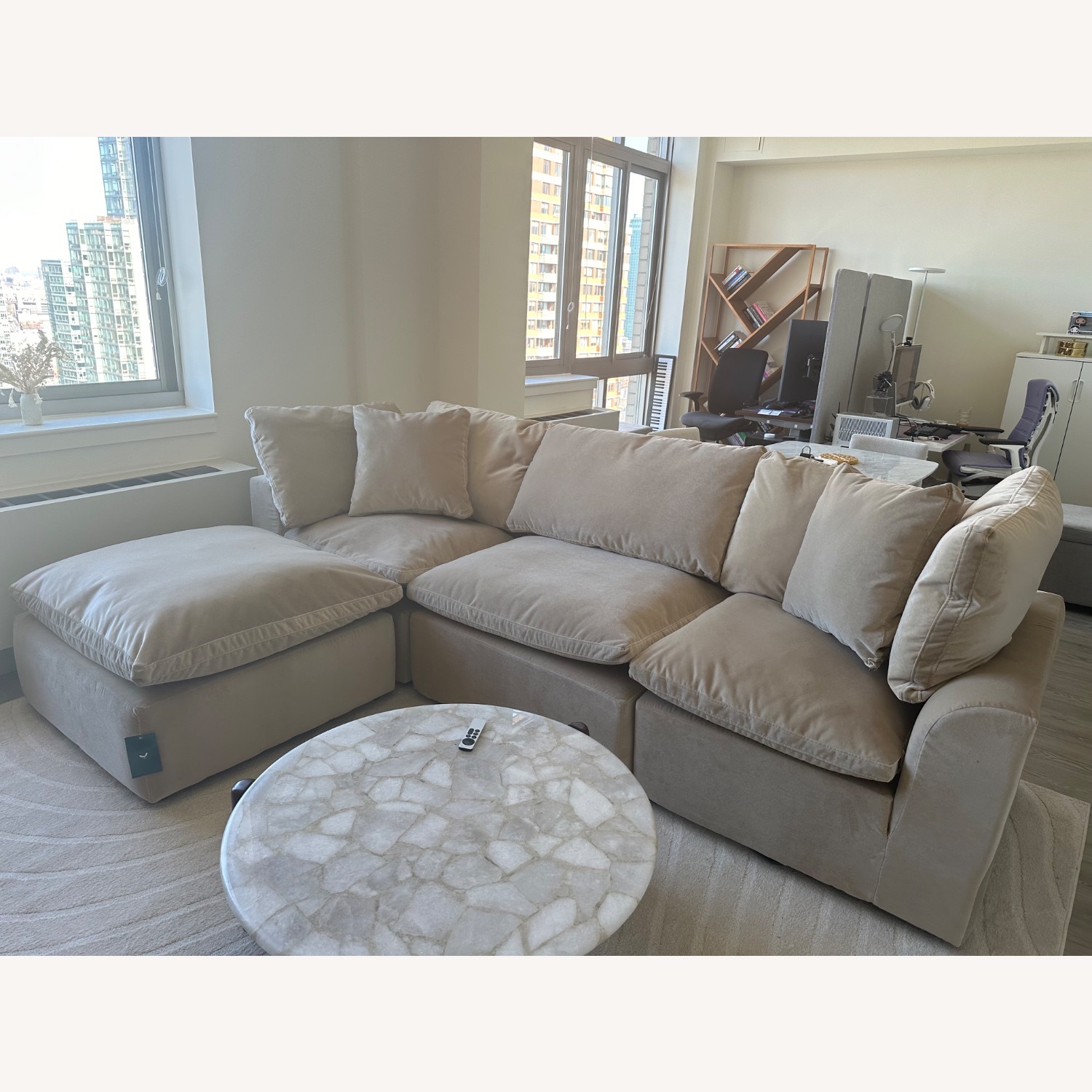 Joybird Bryant Petite in Banks Oatmeal Sectional - image-4