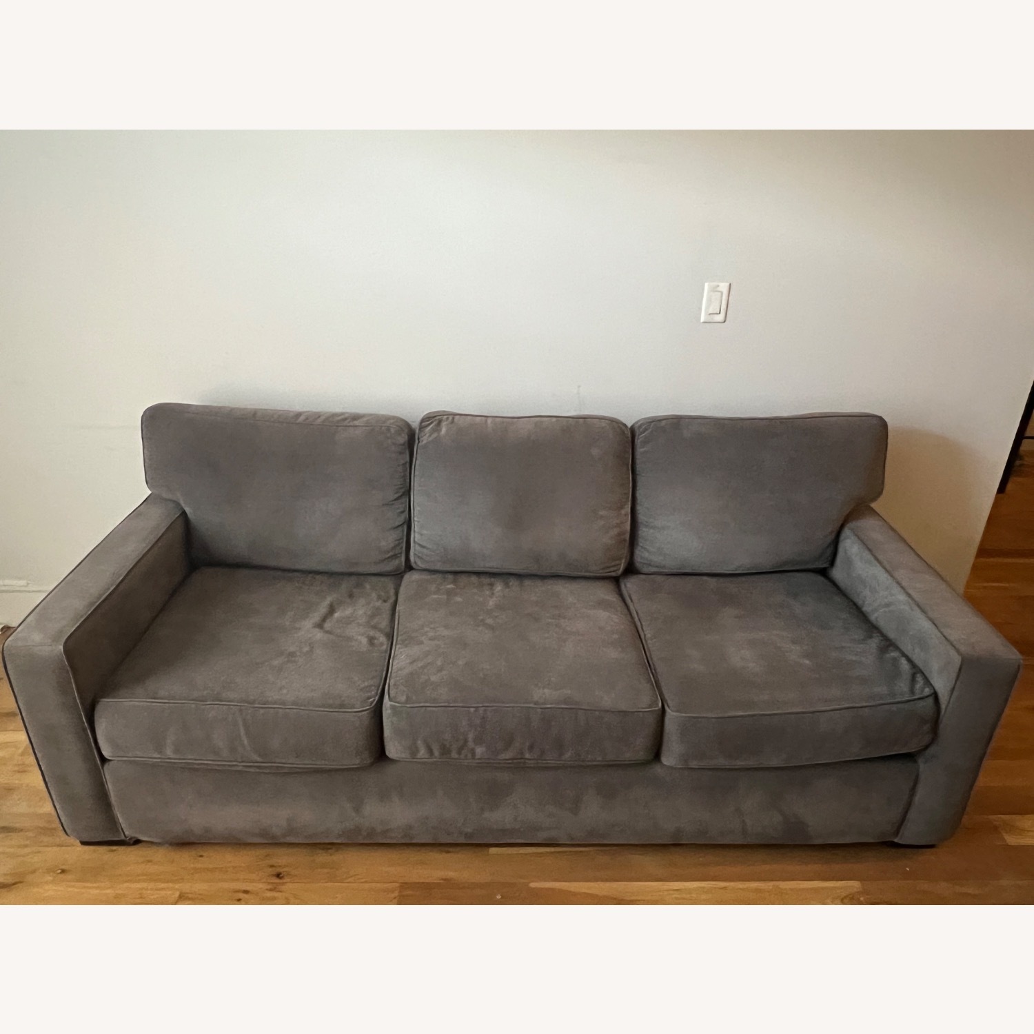 Macy's Radley Couch - 3 Seat Fabric Sofa + Ottoman - image-3