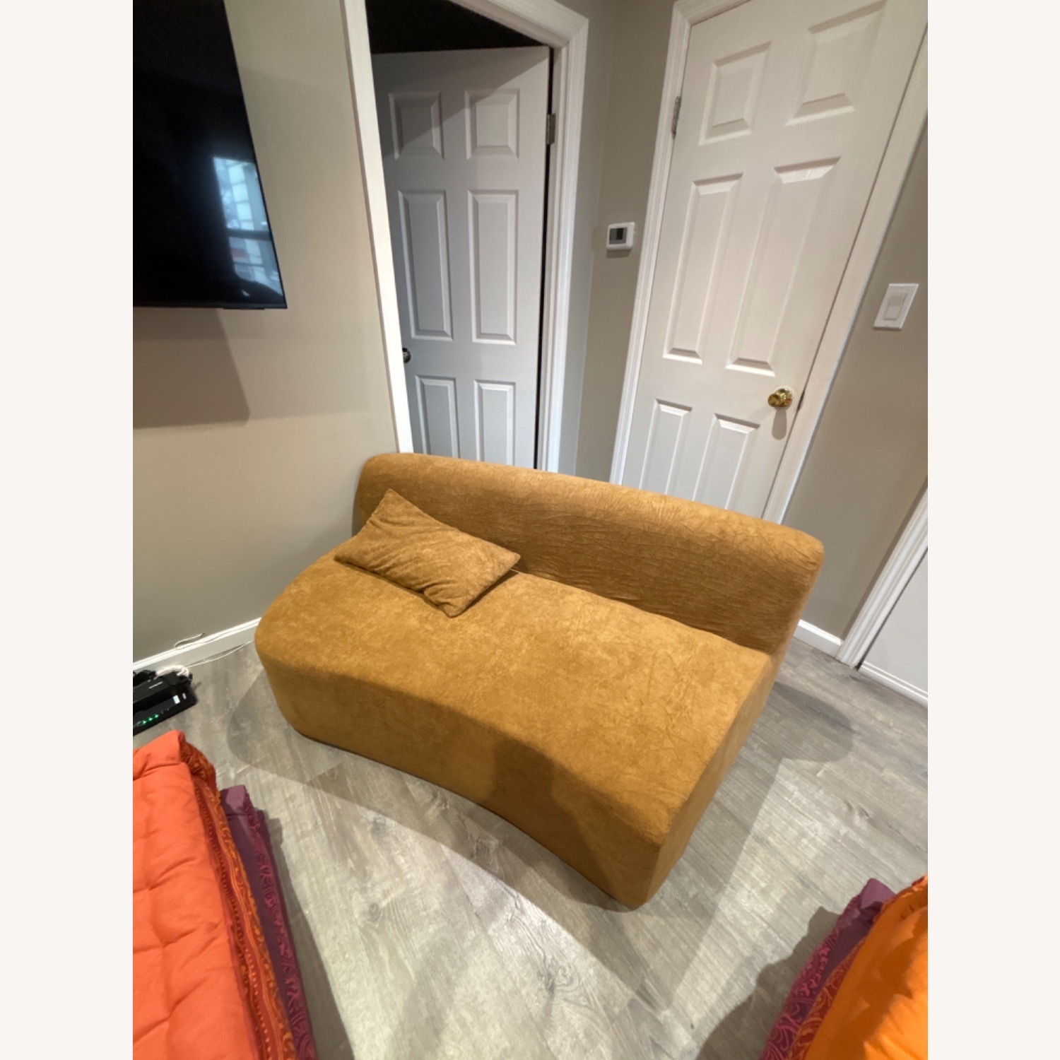 Modular Sectional Curved Sofa (Camel Color ) - image-2