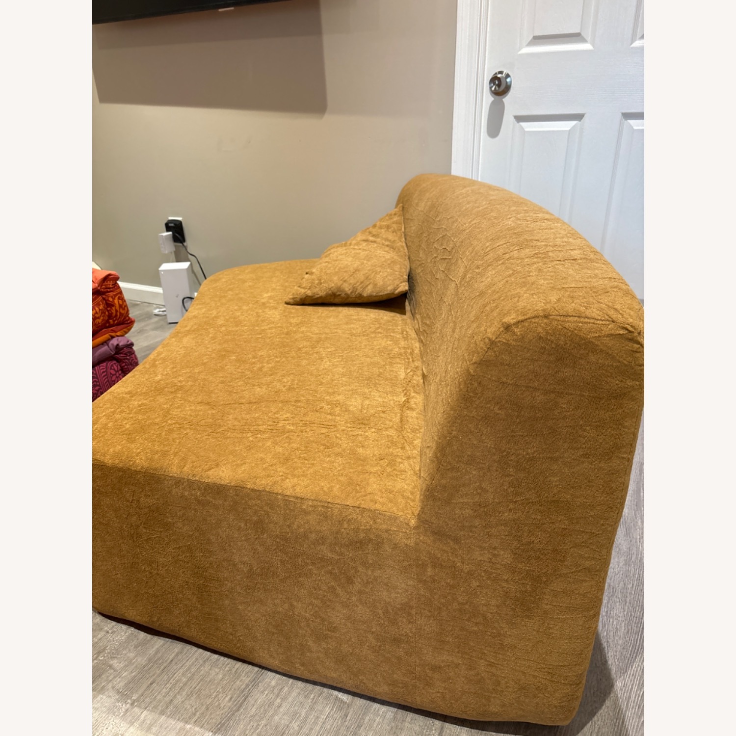 Modular Sectional Curved Sofa (Camel Color ) - image-4