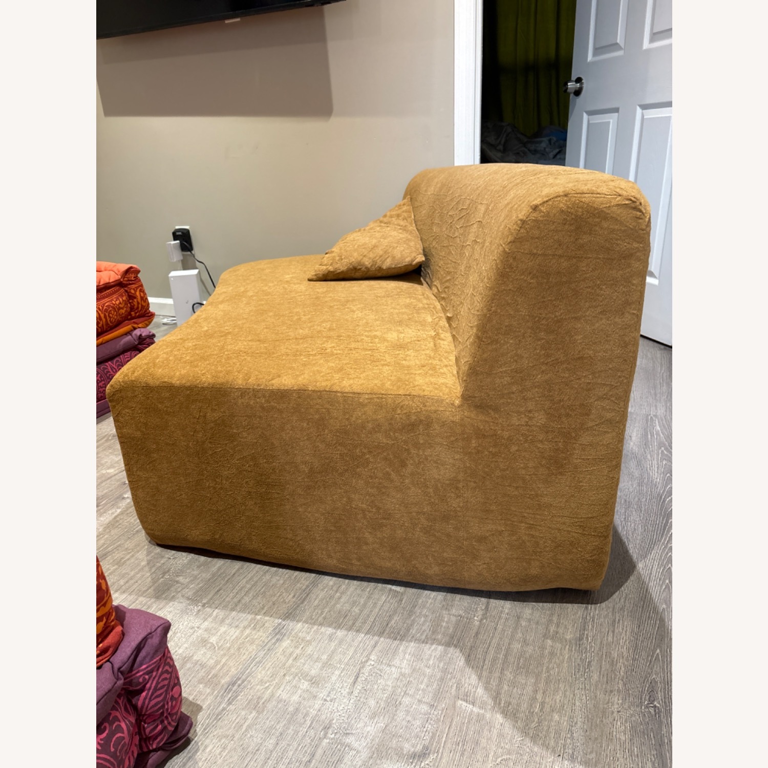 Modular Sectional Curved Sofa (Camel Color ) - image-3