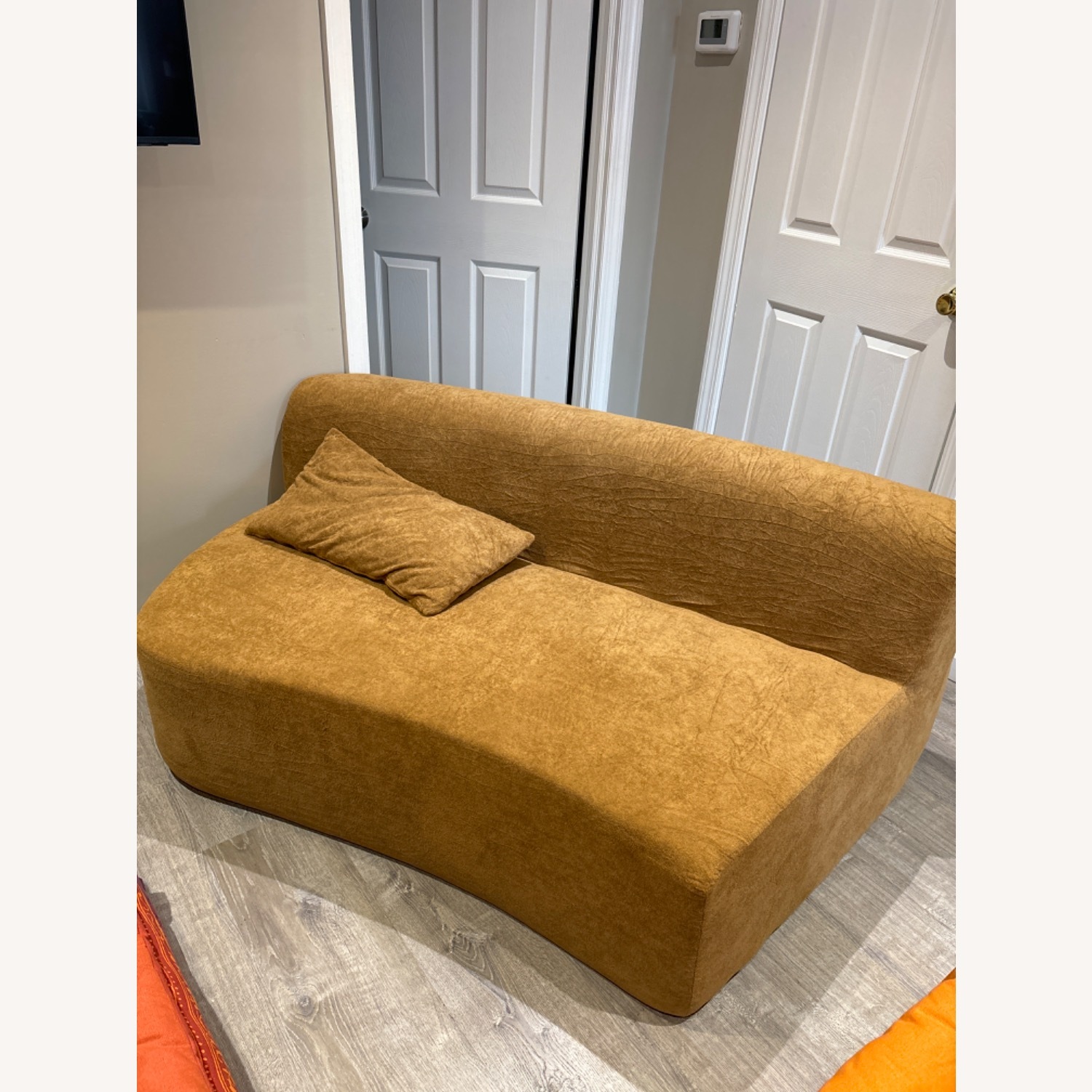 Modular Sectional Curved Sofa (Camel Color ) - image-1