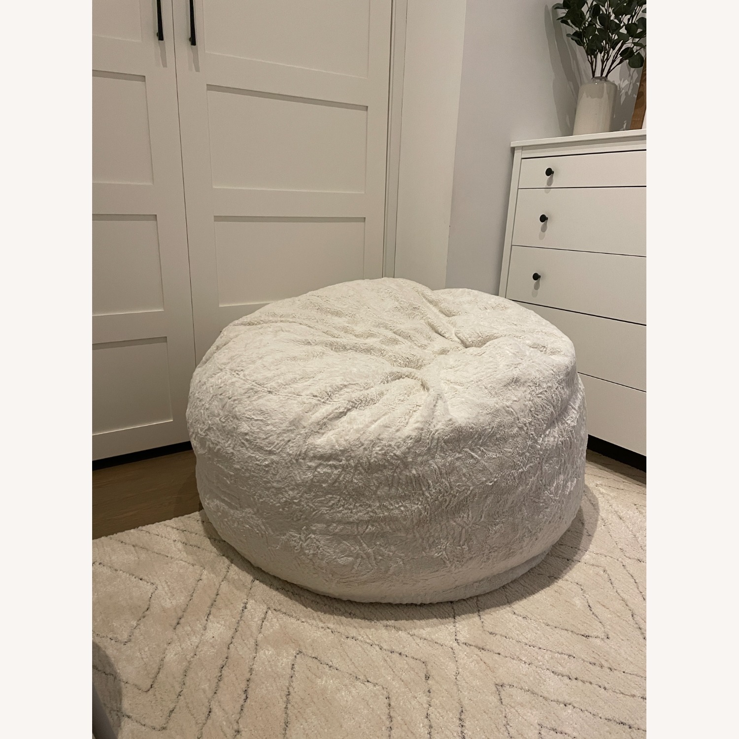 Cordaroy's Queen Size Convertible Bean Bag White - image-2