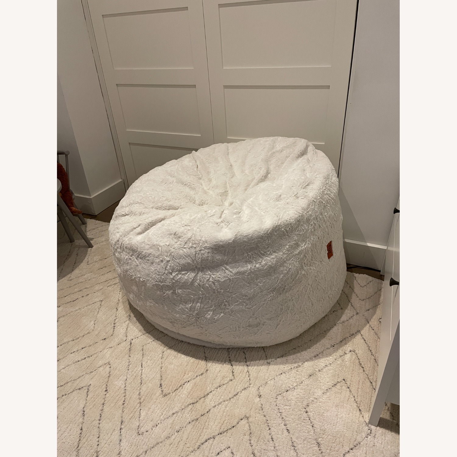 Cordaroy's Queen Size Convertible Bean Bag White - image-3