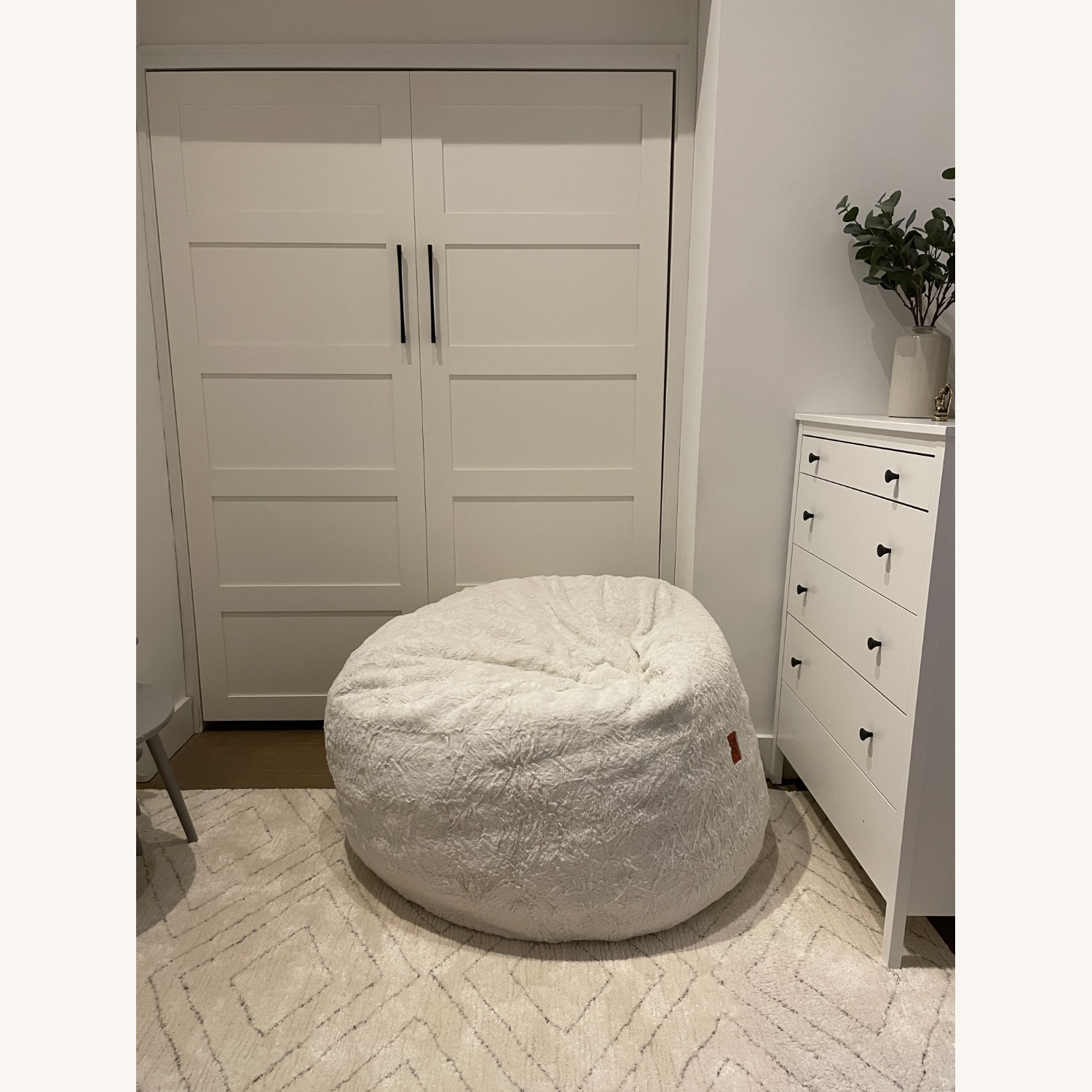Cordaroy's Queen Size Convertible Bean Bag White - image-5