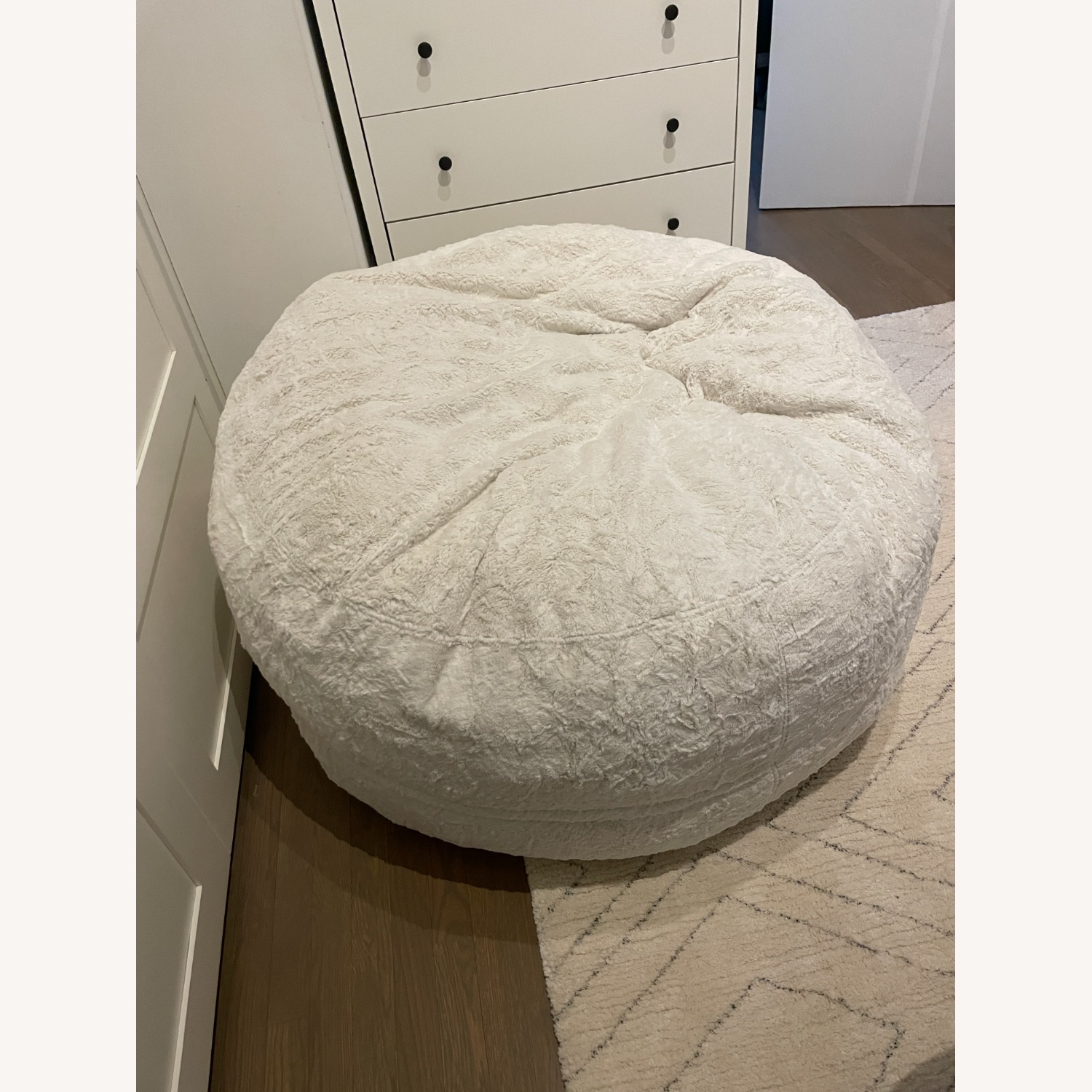 Cordaroy's Queen Size Convertible Bean Bag White - image-4