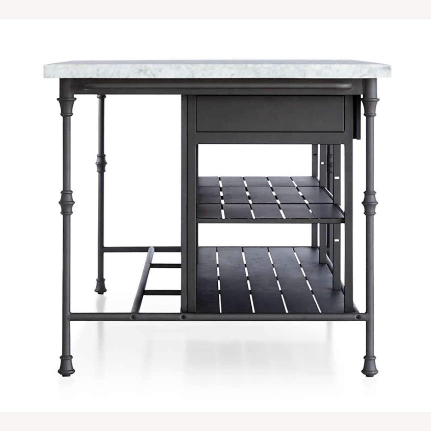 Crate & Barrel French Marble Kitchen Island - image-7