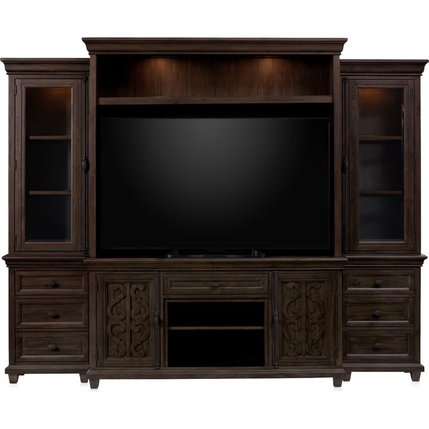 Value City Charthouse Wall Unit TV Stand - image-1