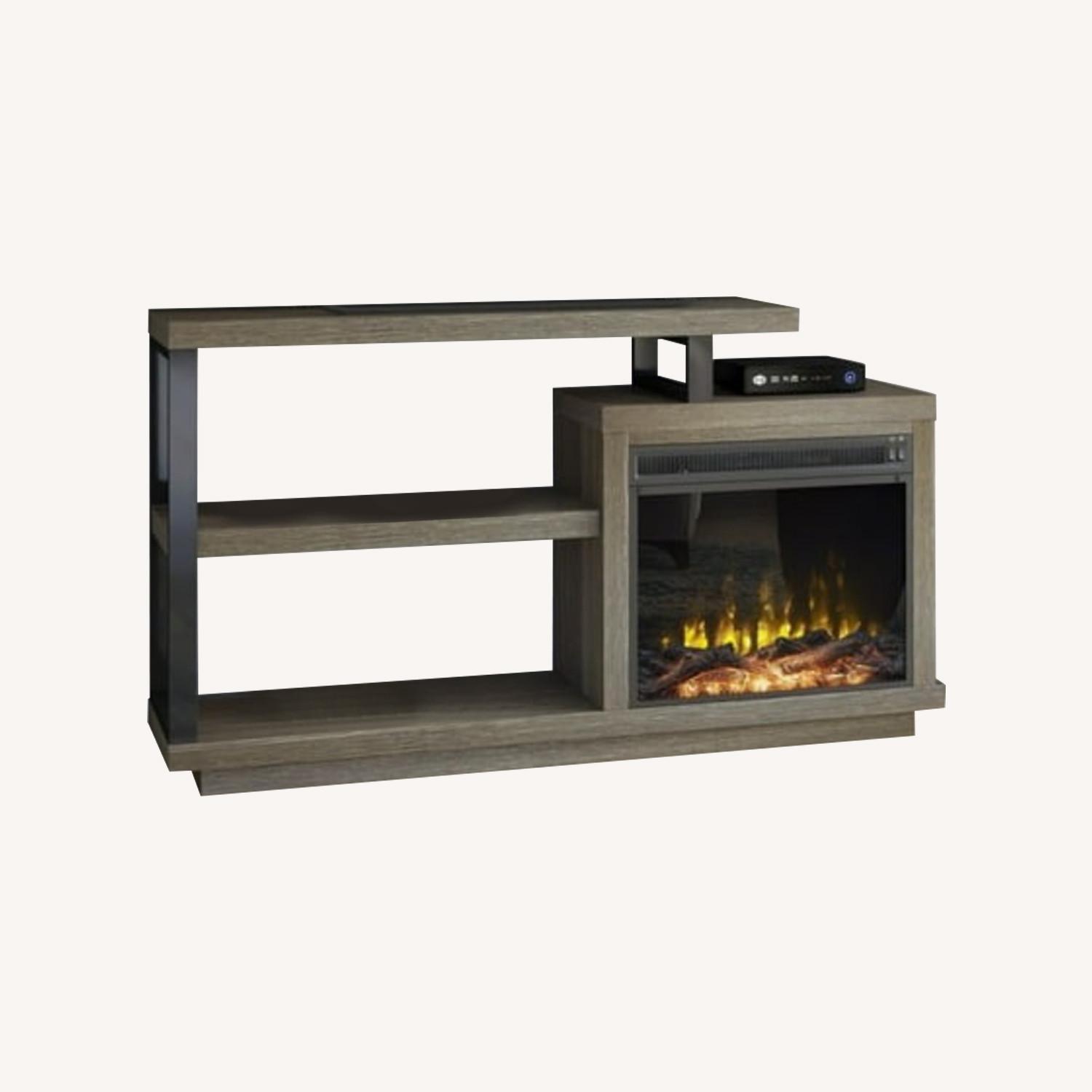 Twin Star Modern Fireplace TV Stand - image-0
