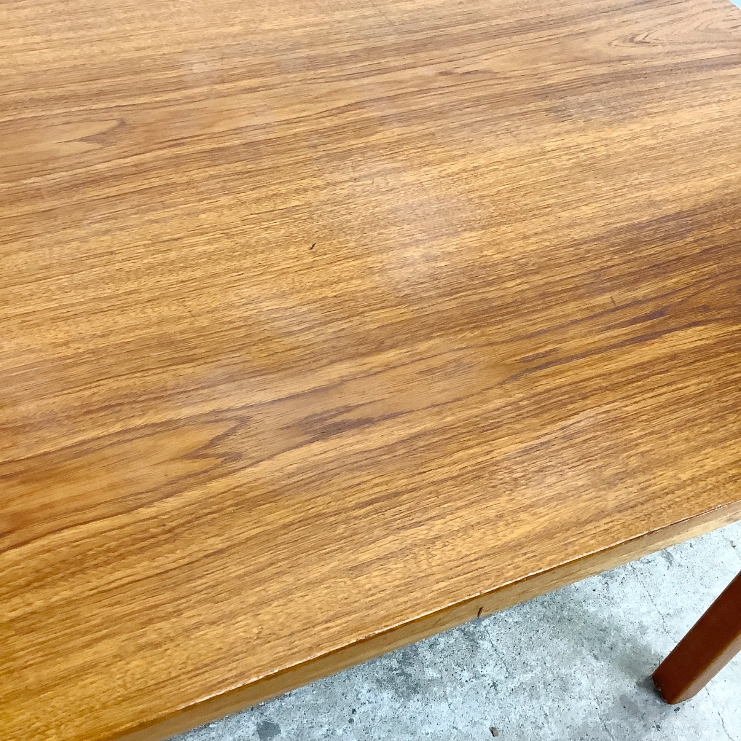 Scandinavian Modern Teak Dining Table with Leaves - image-16