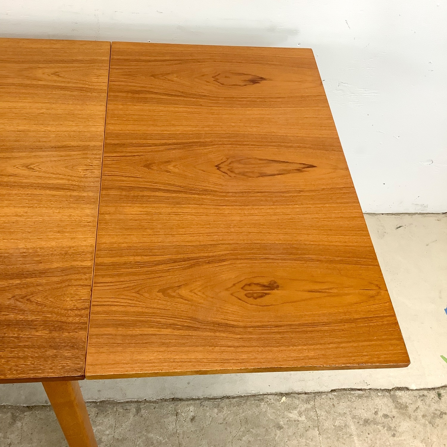 Scandinavian Modern Teak Dining Table with Leaves - image-7