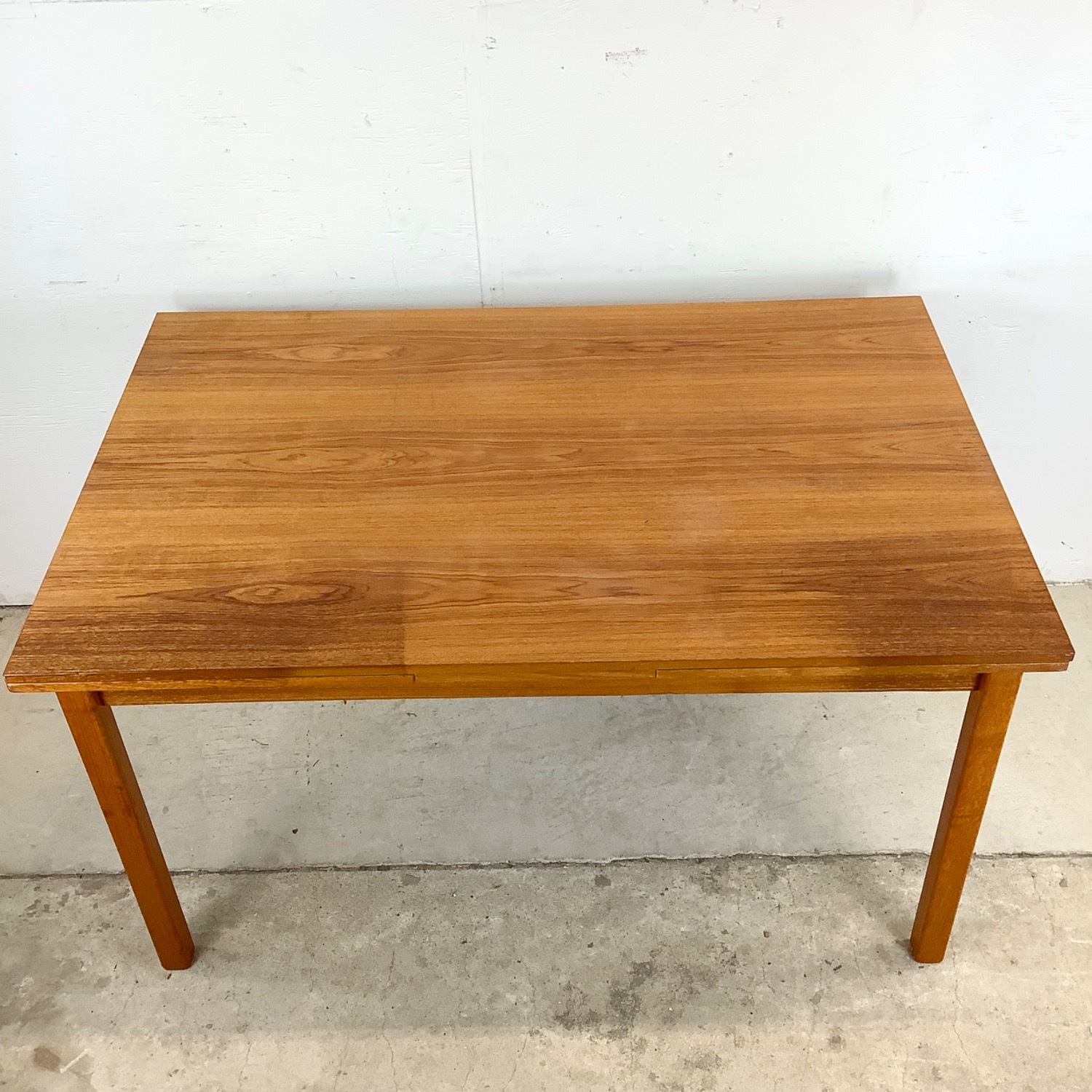 Scandinavian Modern Teak Dining Table with Leaves - image-3