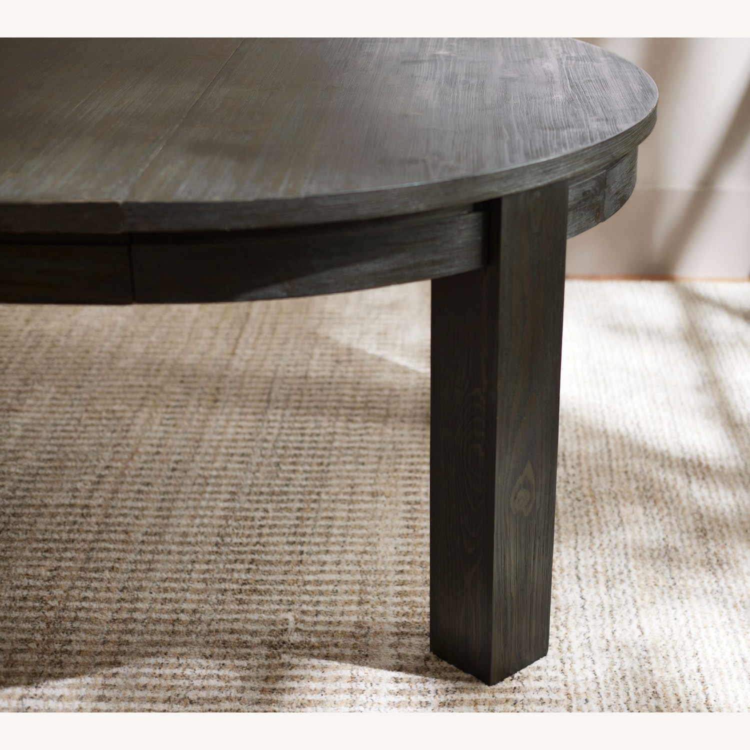 Pottery Barn Folsom Round Storage Extending Dining Table - image-2