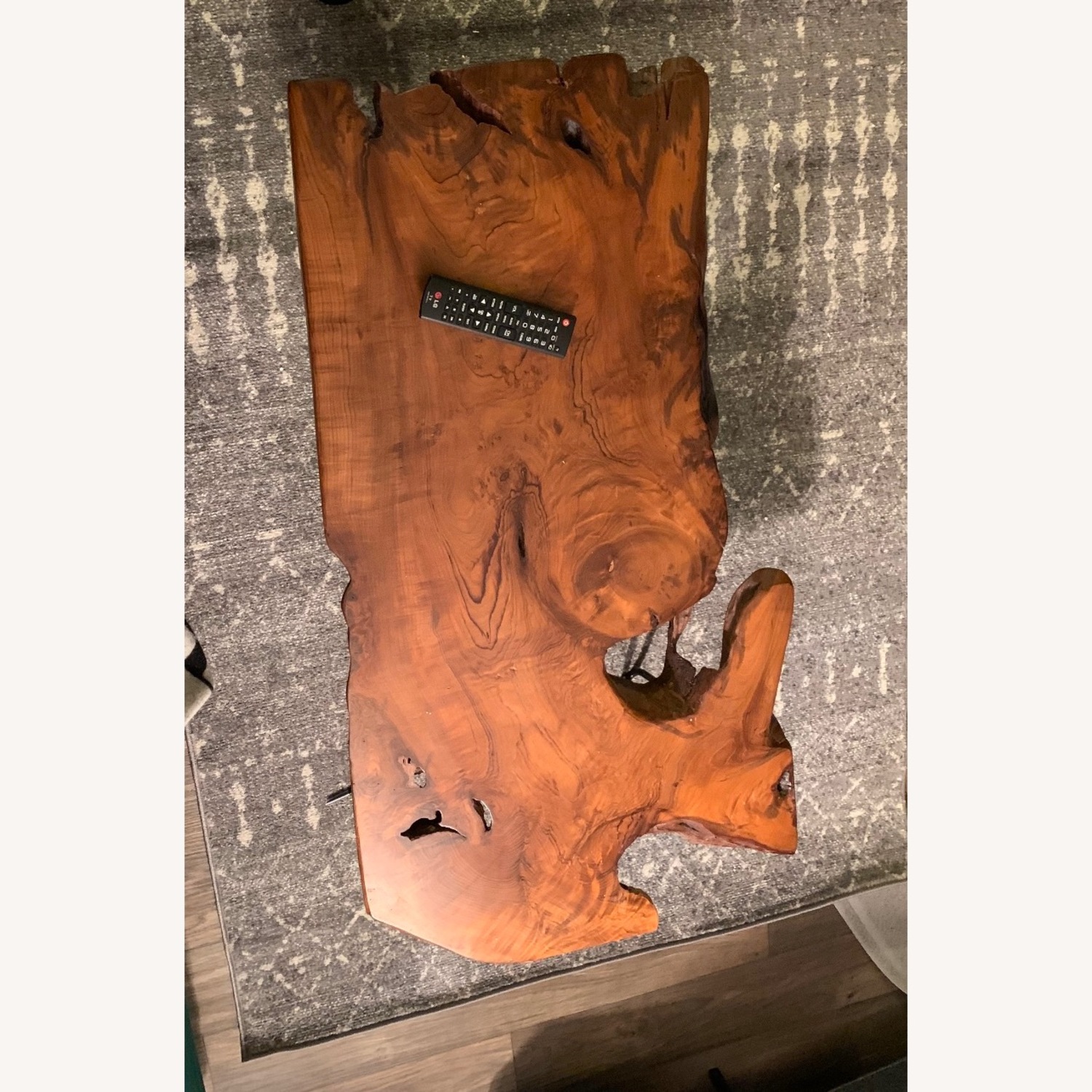 Natural Wood Raw Edge Coffee Table - image-2