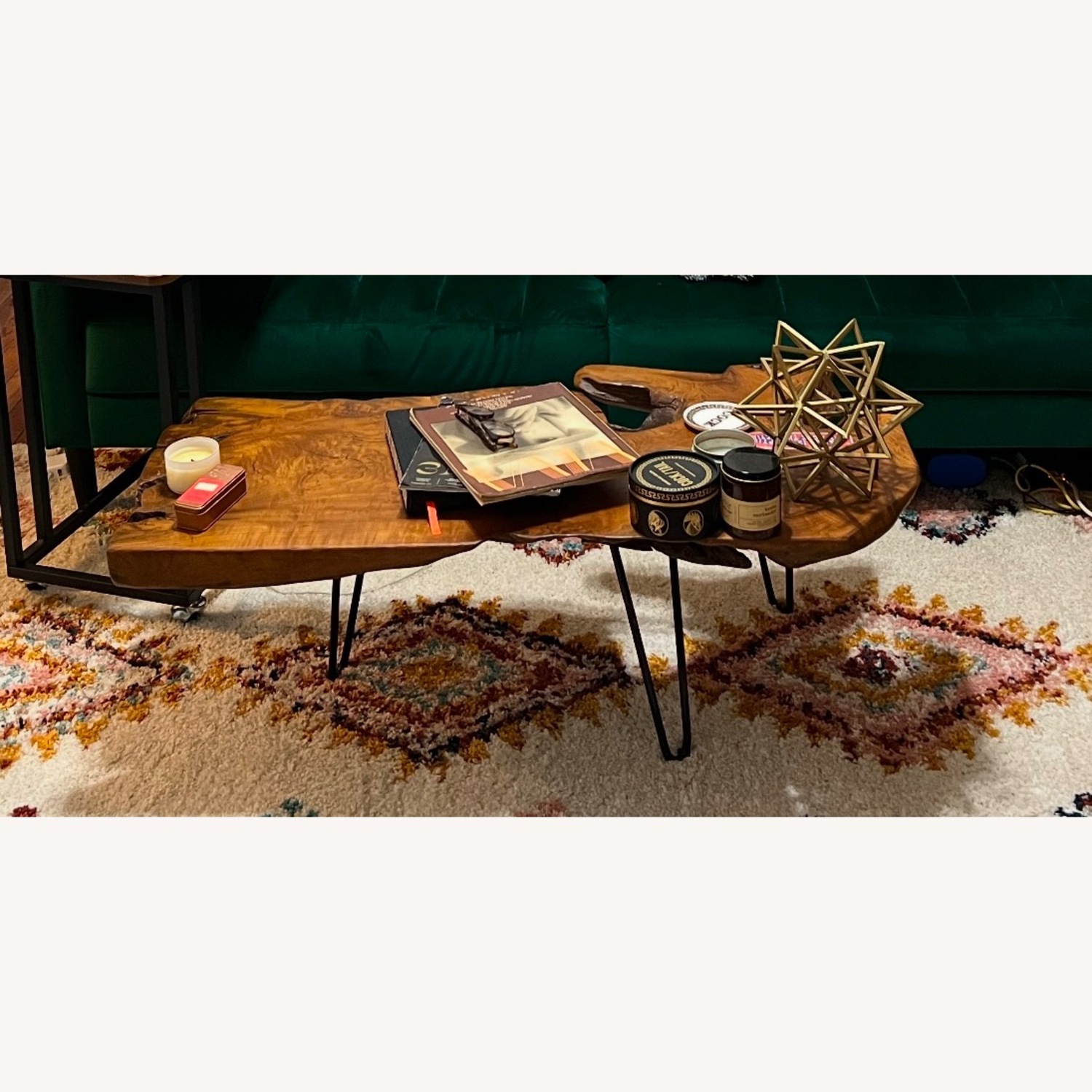 Natural Wood Raw Edge Coffee Table - image-3