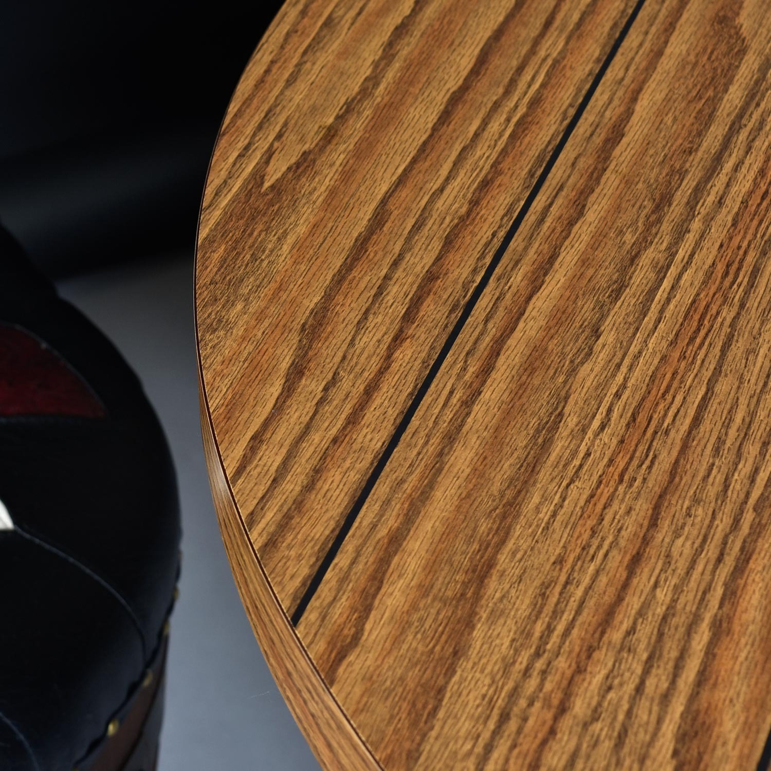 Vintage Whiskey Barrel Round Dining or Poker Table - image-11