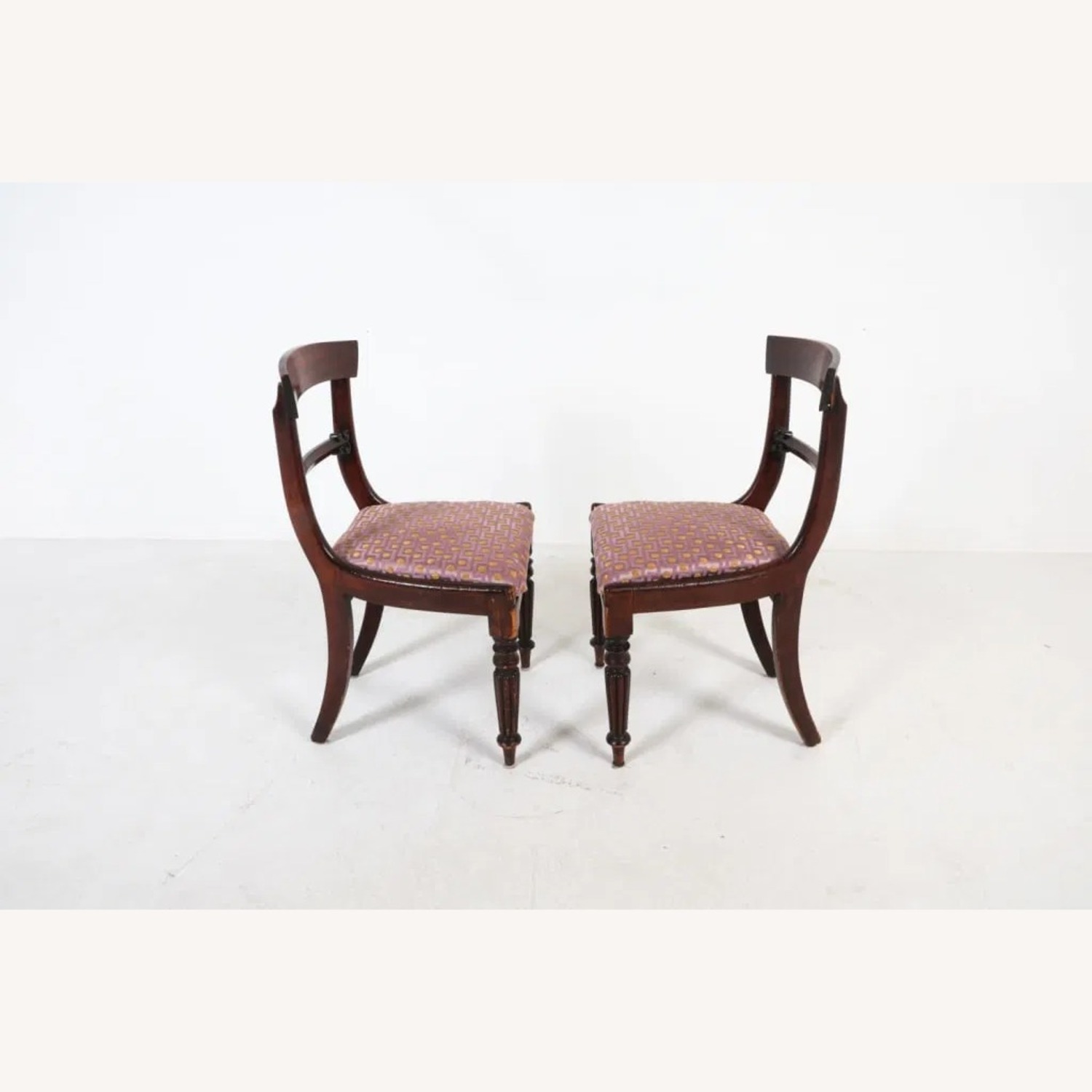 Set of Four Antique Mahogany Dining Chairs - image-2