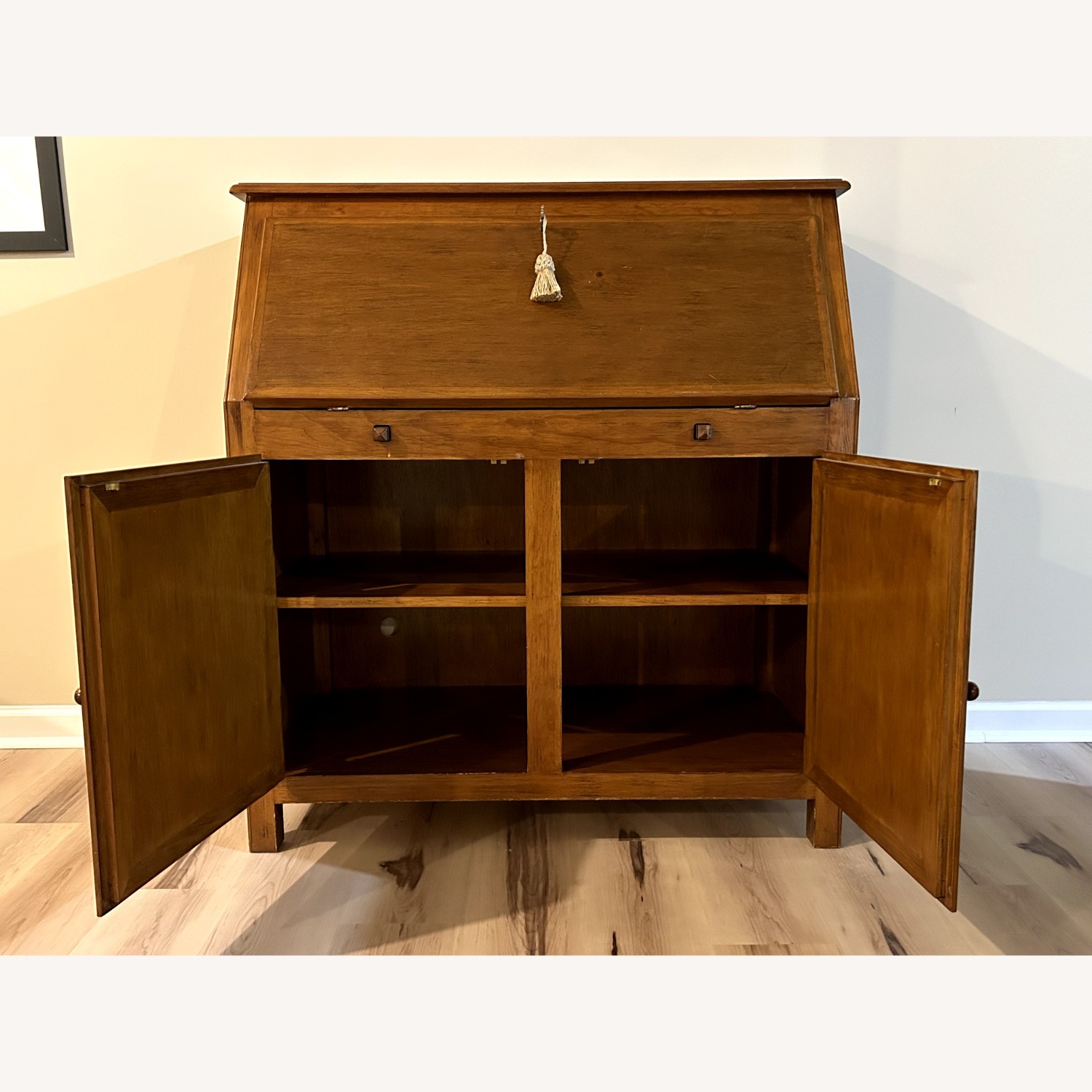 Crate & Barrel Fold Down Secretary Desk - image-3