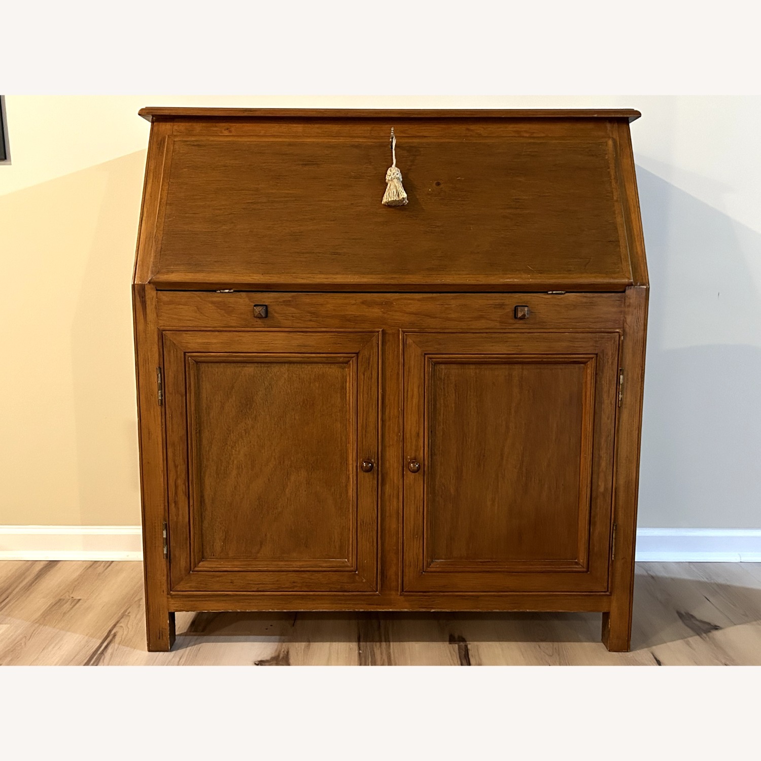 Crate & Barrel Fold Down Secretary Desk - image-1