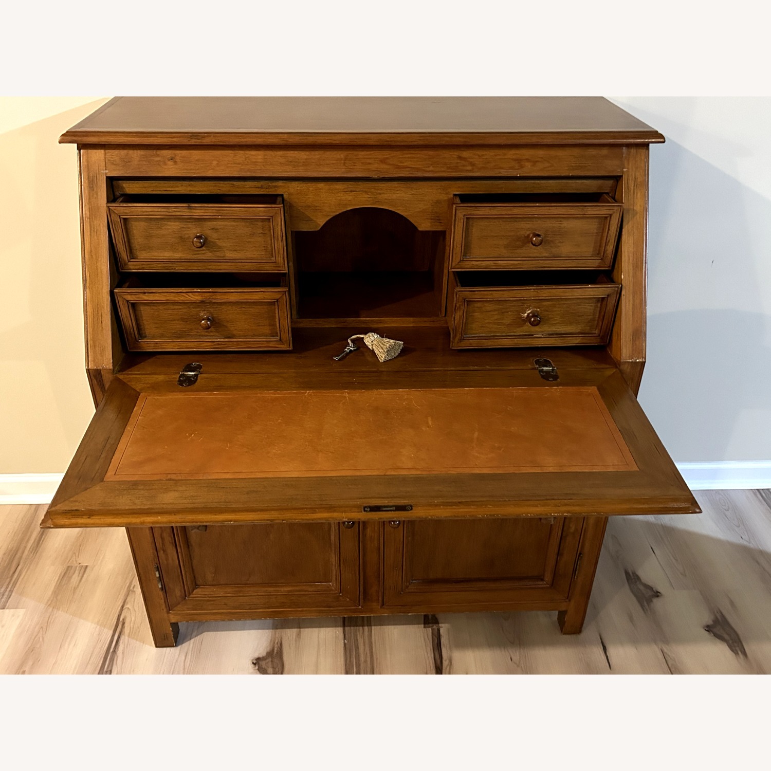 Crate & Barrel Fold Down Secretary Desk - image-2