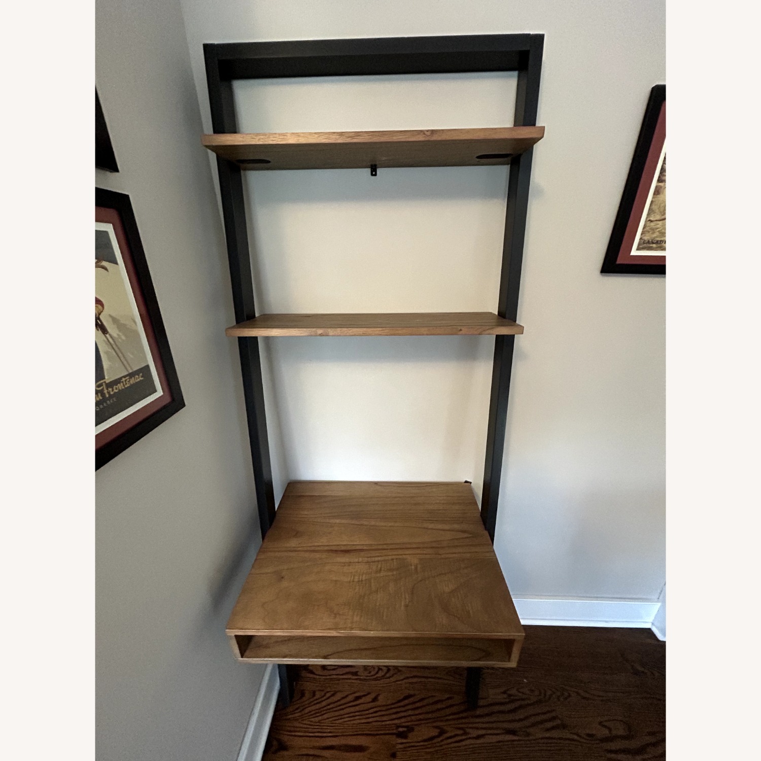 West Elm Ladder Shelf Wall Desk (28") - image-4