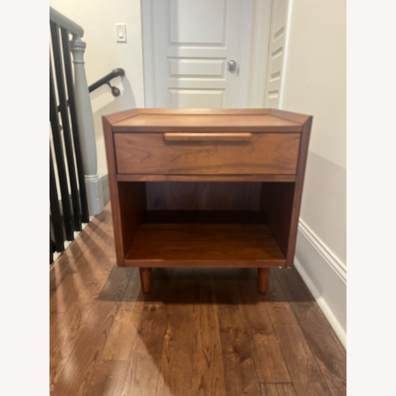 Crate & Barrel Tate Walnut Nightstand - image-8