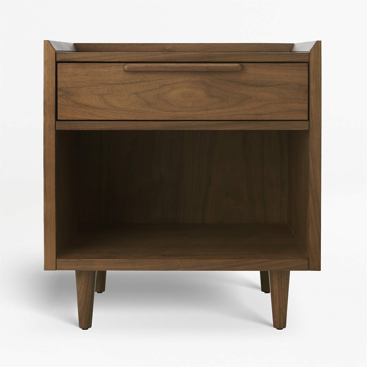 Crate & Barrel Tate Walnut Nightstand - image-4