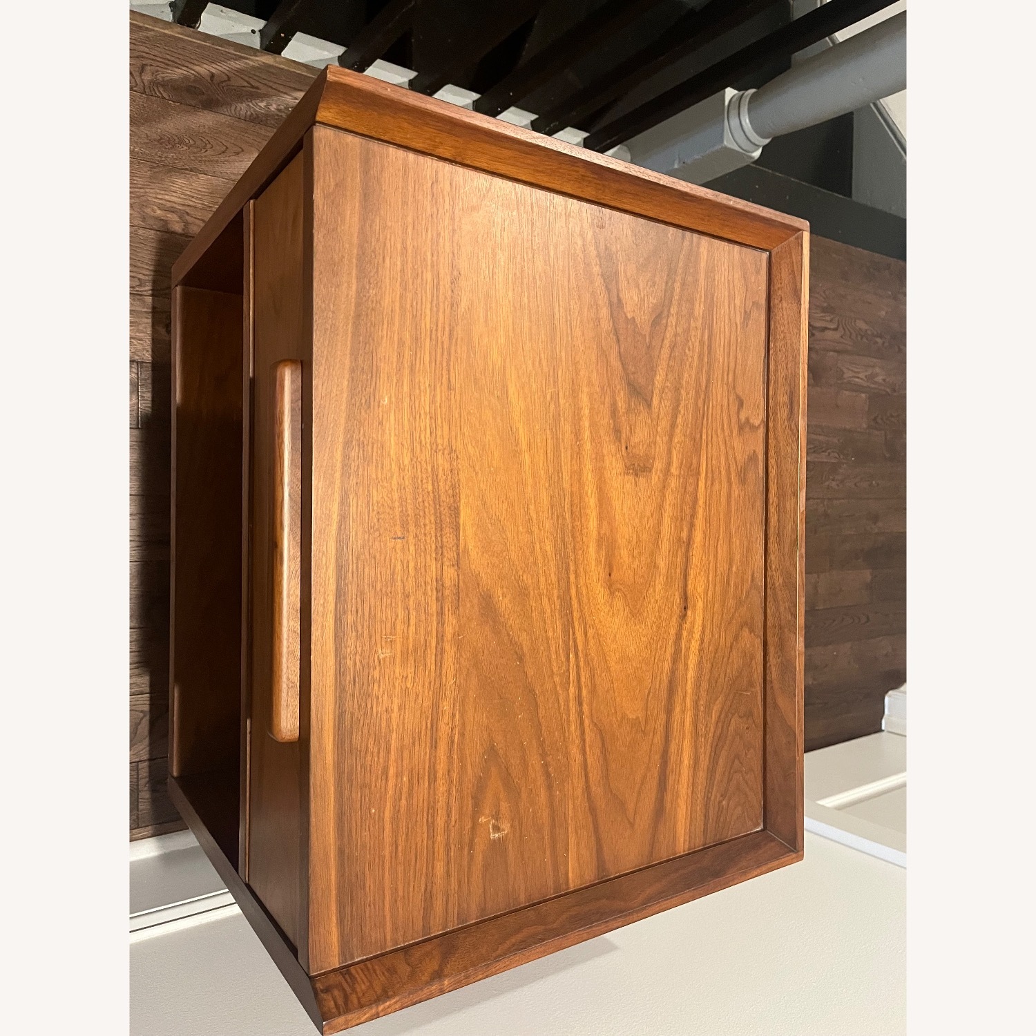 Crate & Barrel Tate Walnut Nightstand - image-7