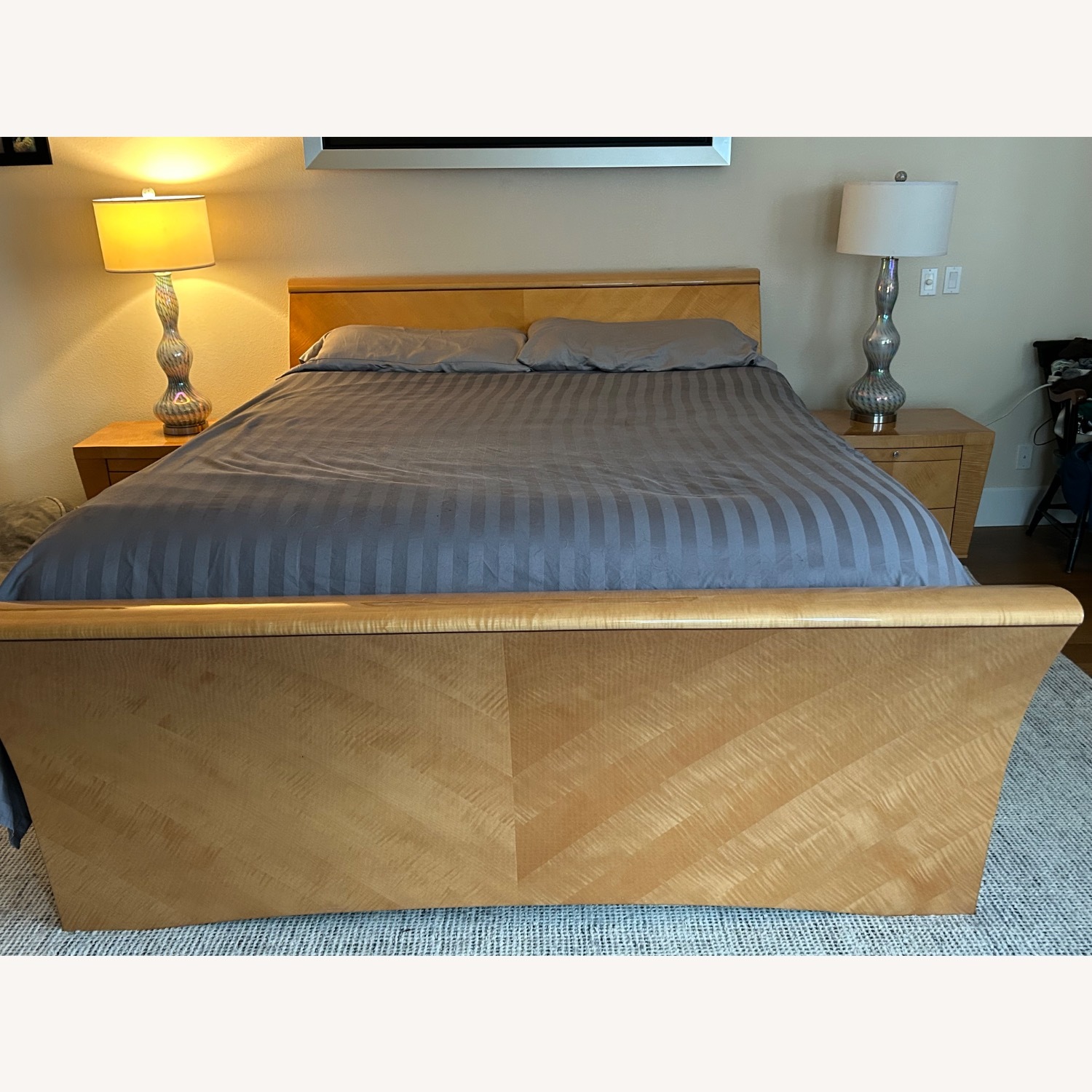 Art Deco Bedroom Bed - image-5