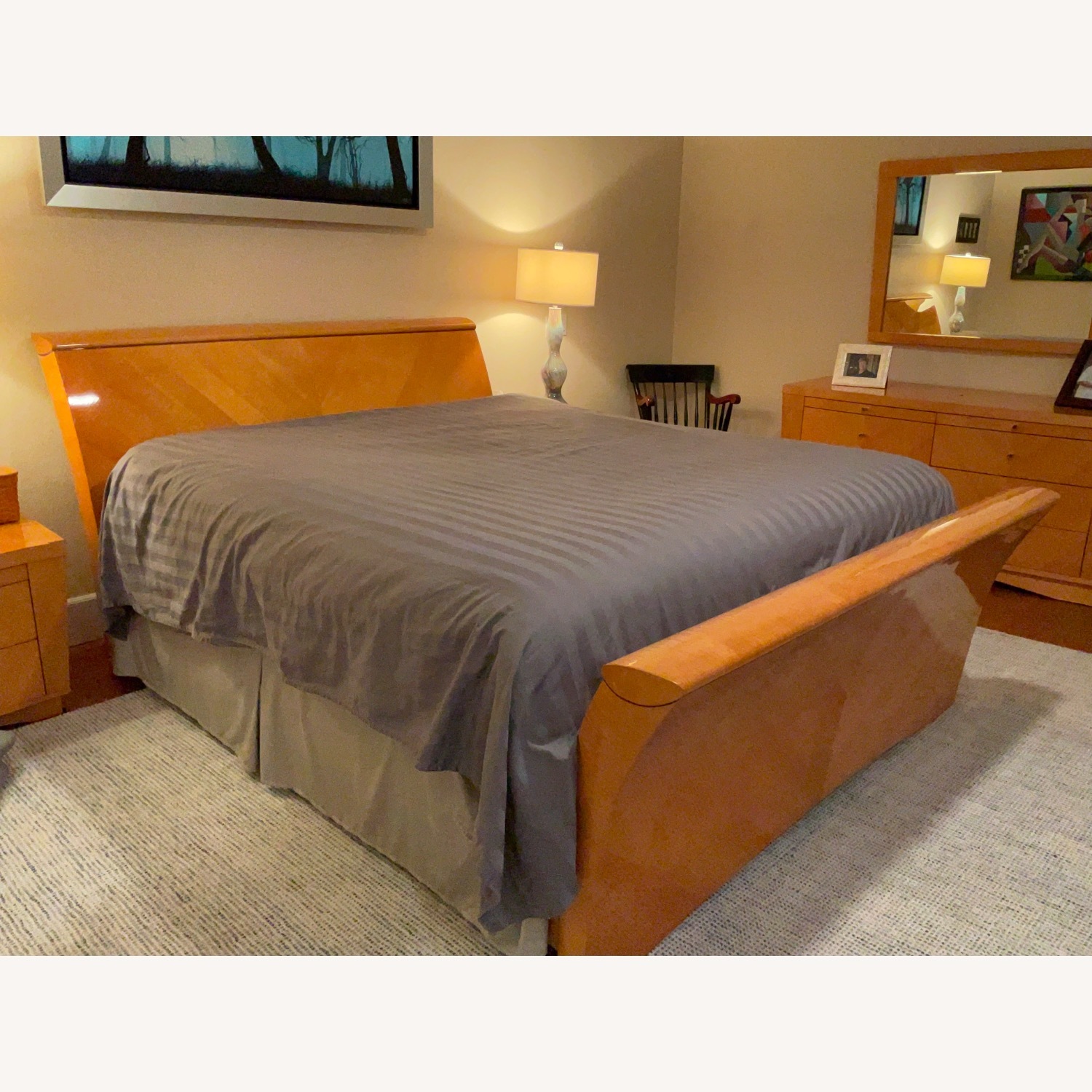 Art Deco Bedroom Bed - image-2
