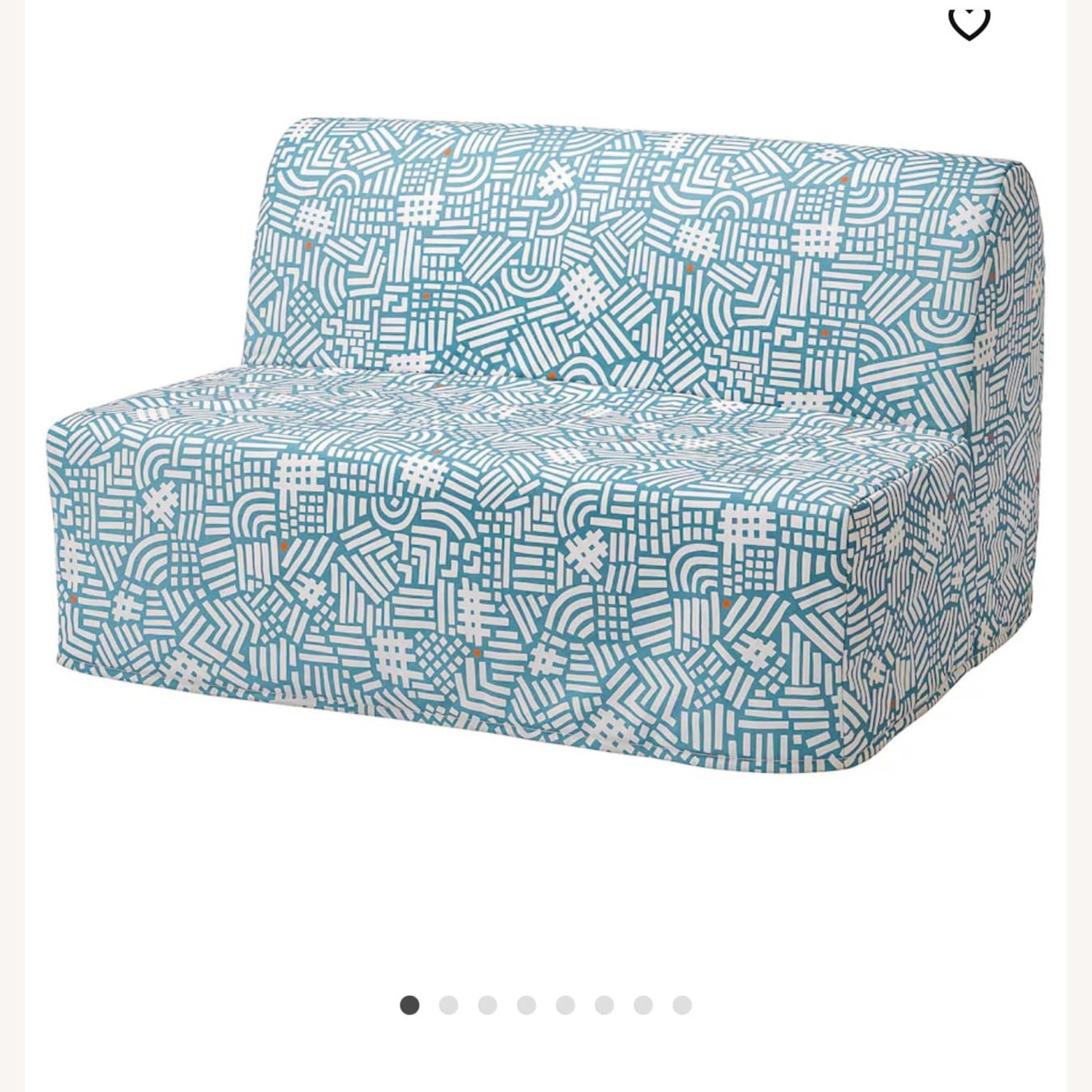 IKEA LYCKSELE LÖVÅS Sofa Bed with Cover - image-1