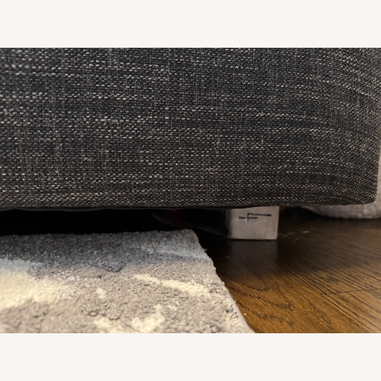 West Elm Charcoal Gray Urban Sofa with Chaise - image-4