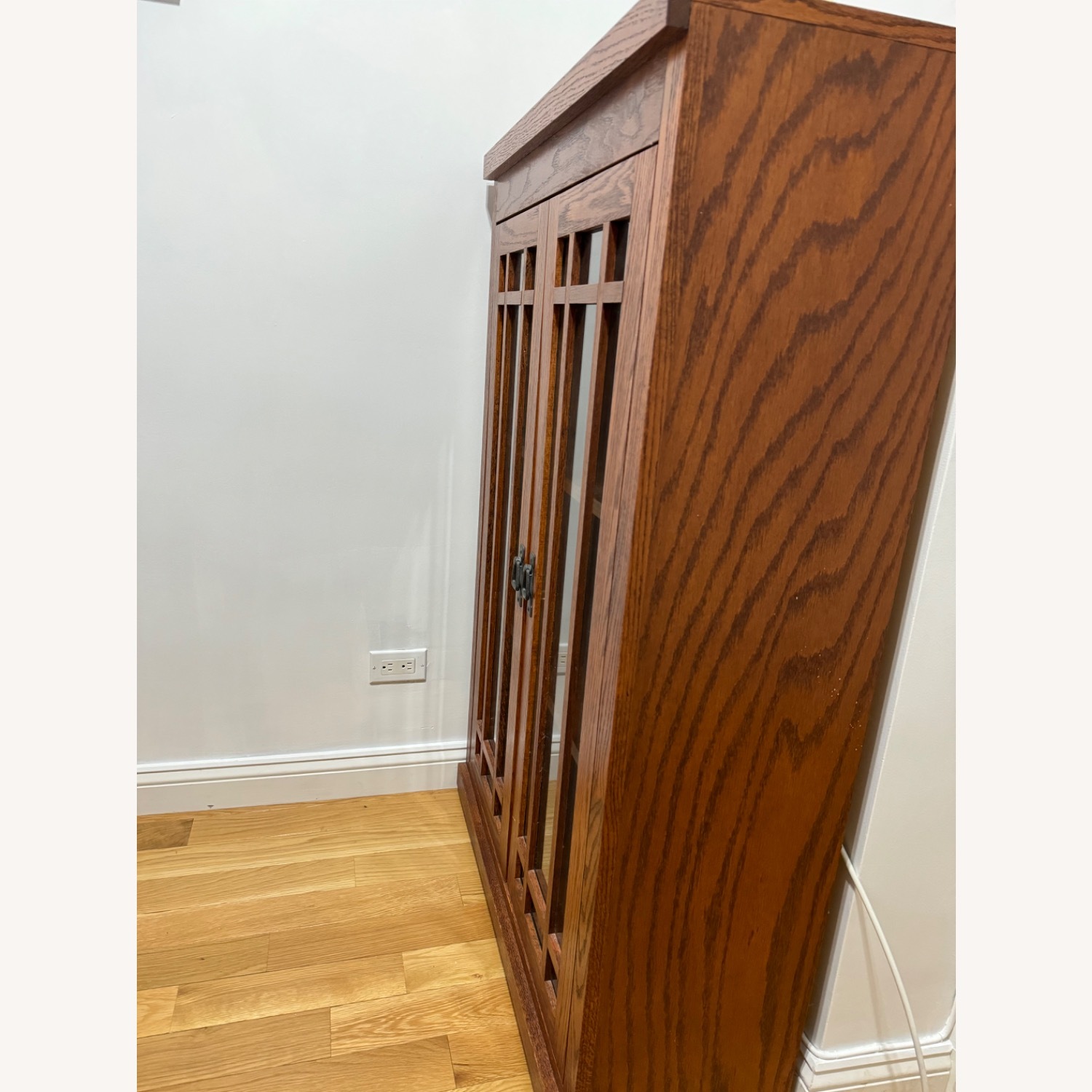 Pane Glass Door Mission Style Bookcase - image-2