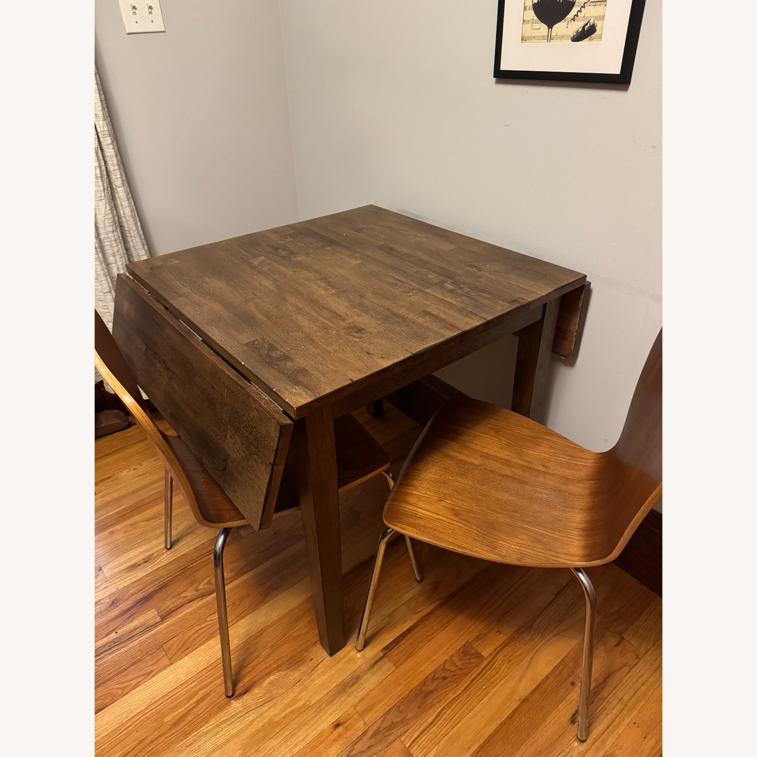 Drop-Leaf Kitchen Table 2-4 Seater - image-1