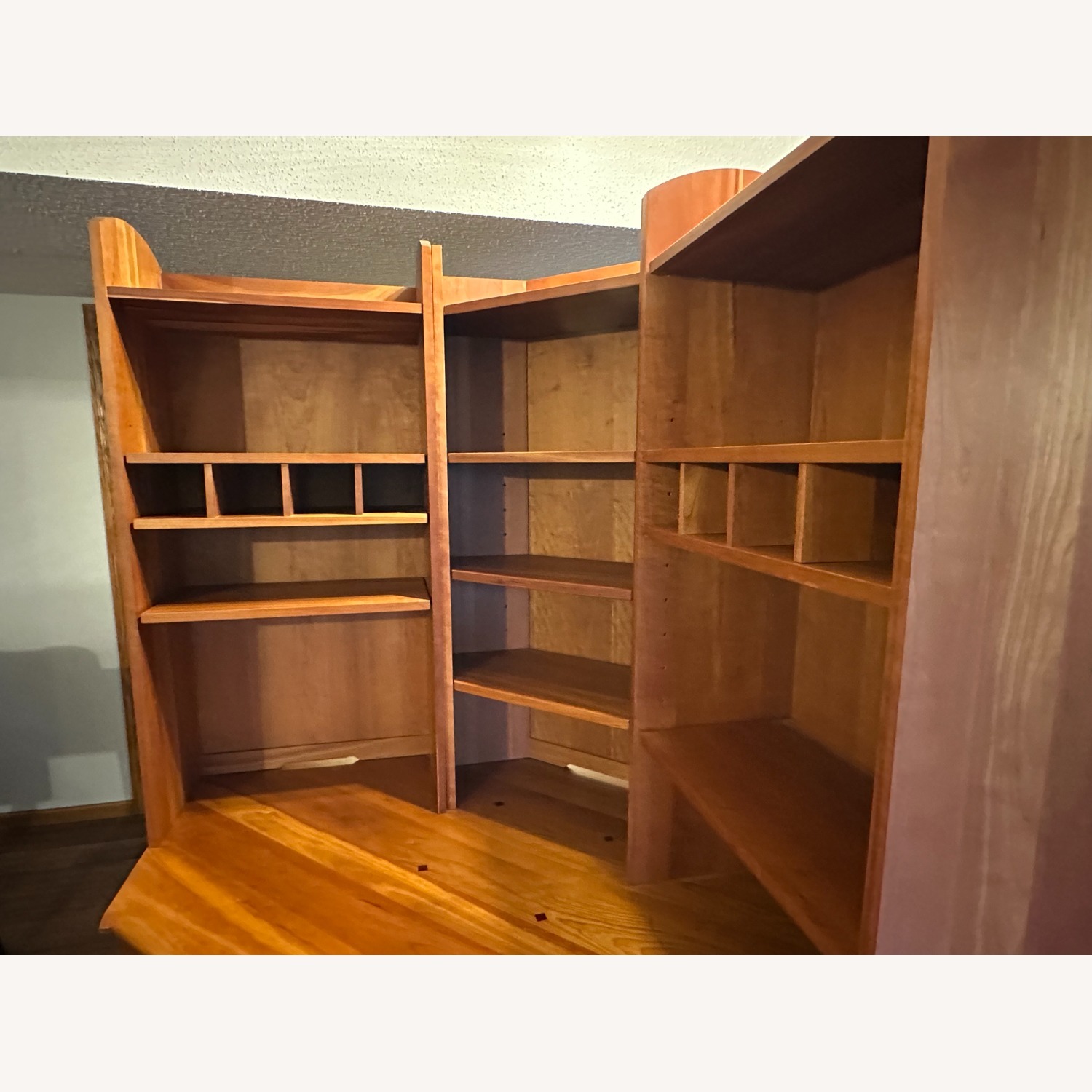 Harden Cherry Wood Desk with Bookshelves - image-2