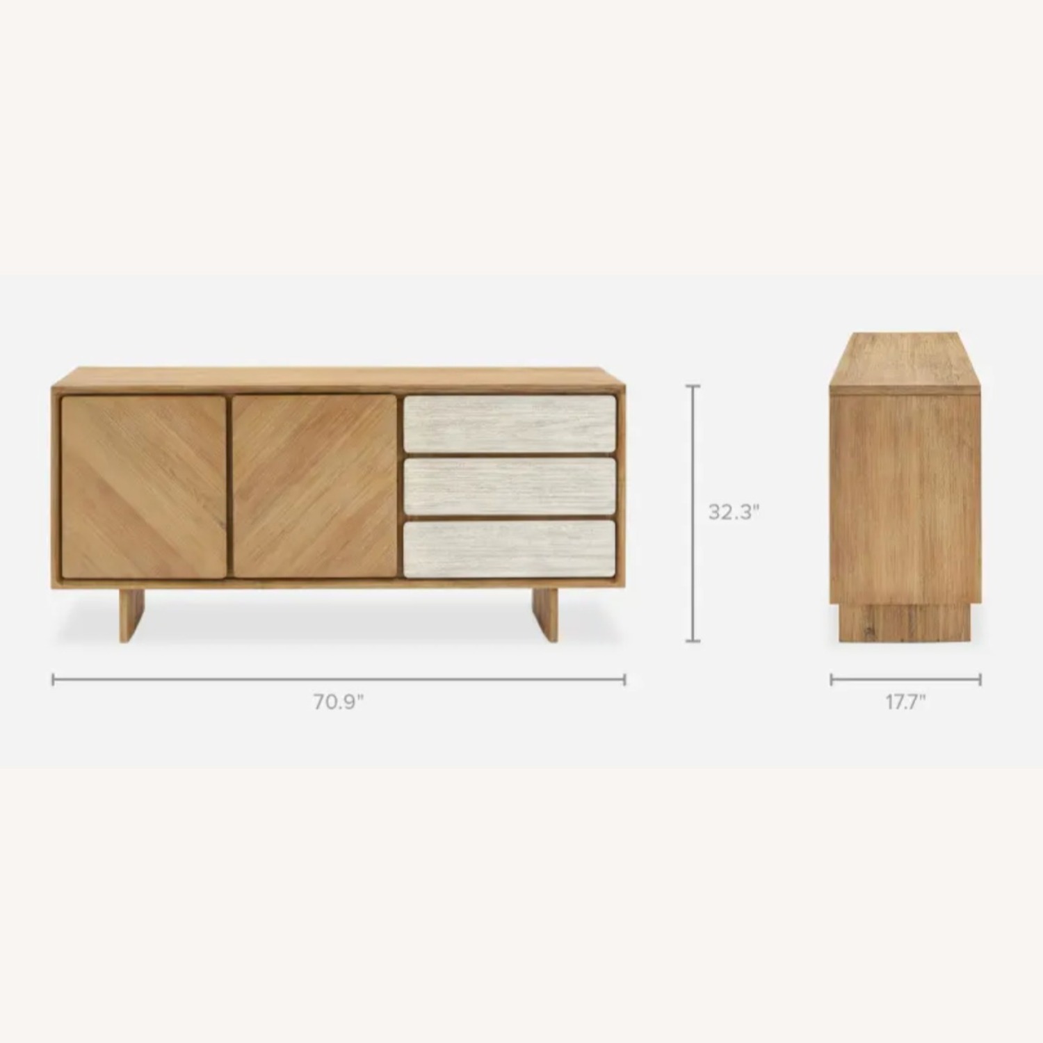 Castlery Casa Sideboard with Drawers and Storage - image-5