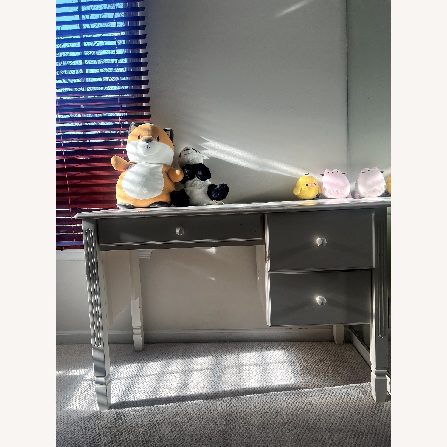 Pottery Barn White Desk - image-1