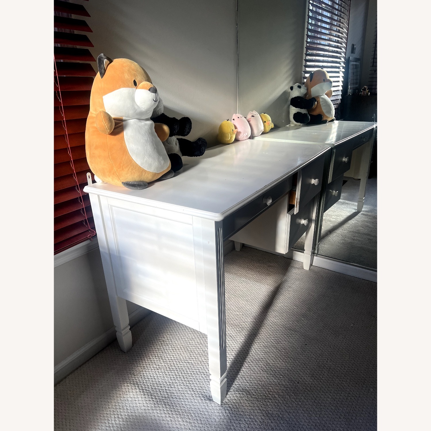 Pottery Barn White Desk - image-3